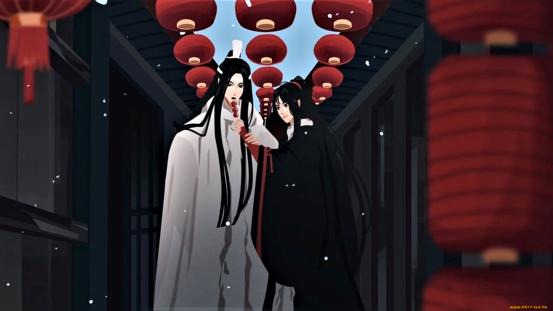 аниме, mo, dao, zu, shi, лань, ванцзи, вэй, усянь, конфеты, фонари