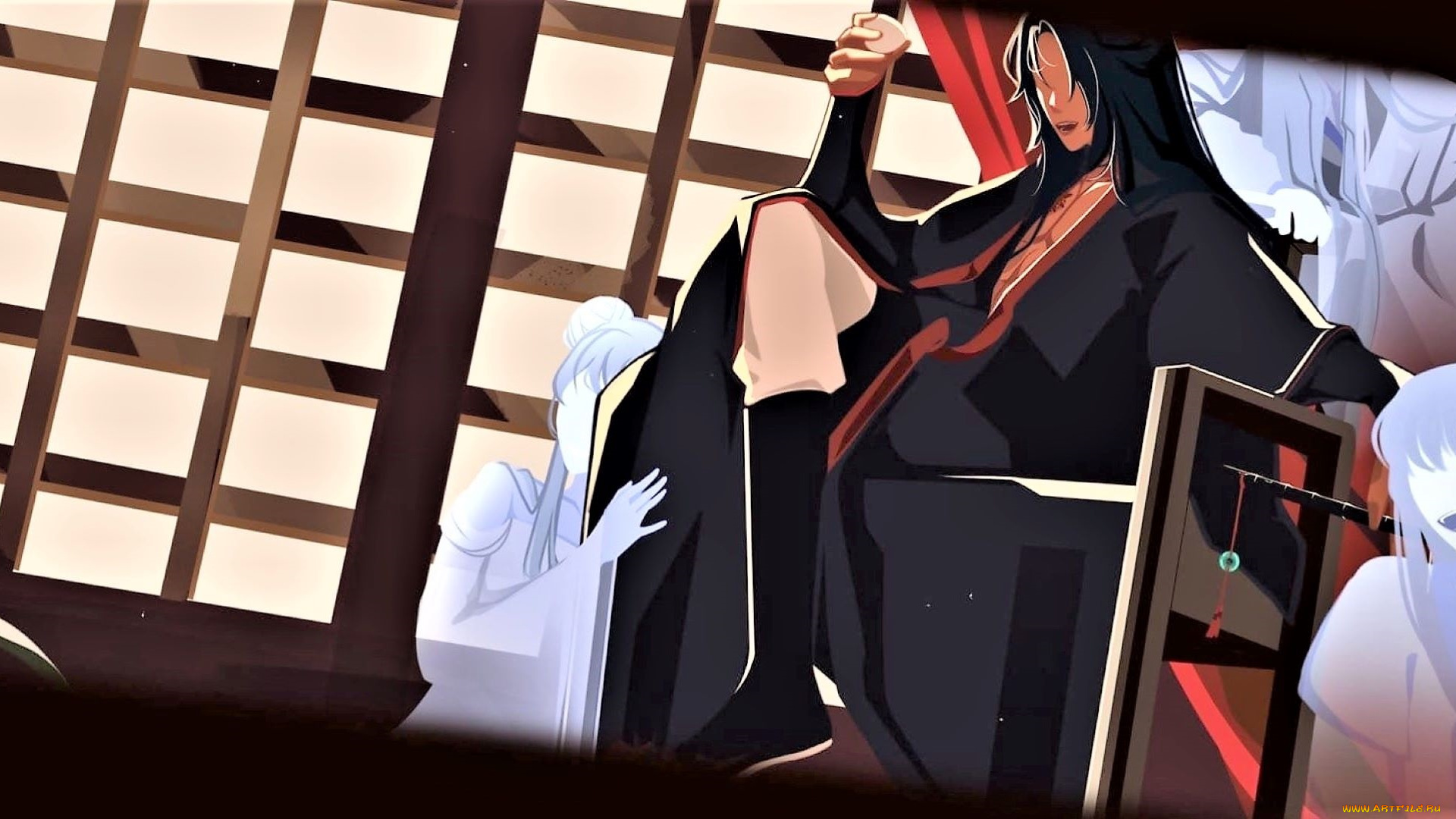 аниме, mo, dao, zu, shi, вэй, усянь, кресло, призраки