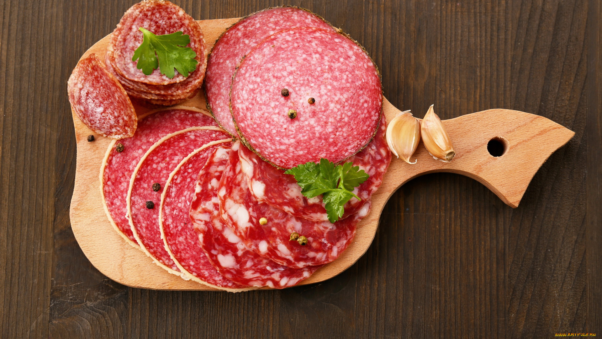 еда, колбасные, изделия, чеснок, копченая, колбаса, ассорти