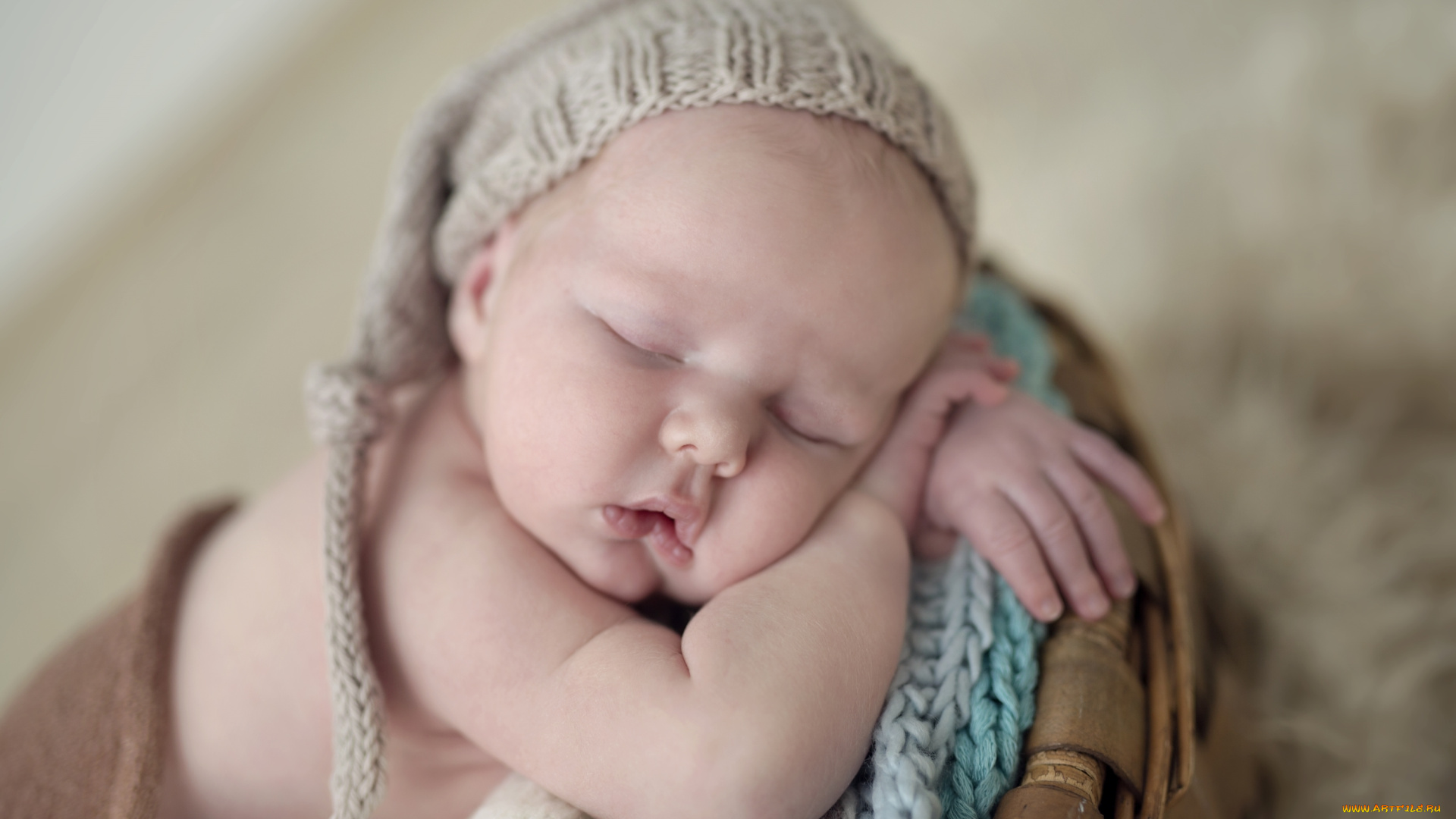 разное, дети, ребенок, шапка, корзина, сон