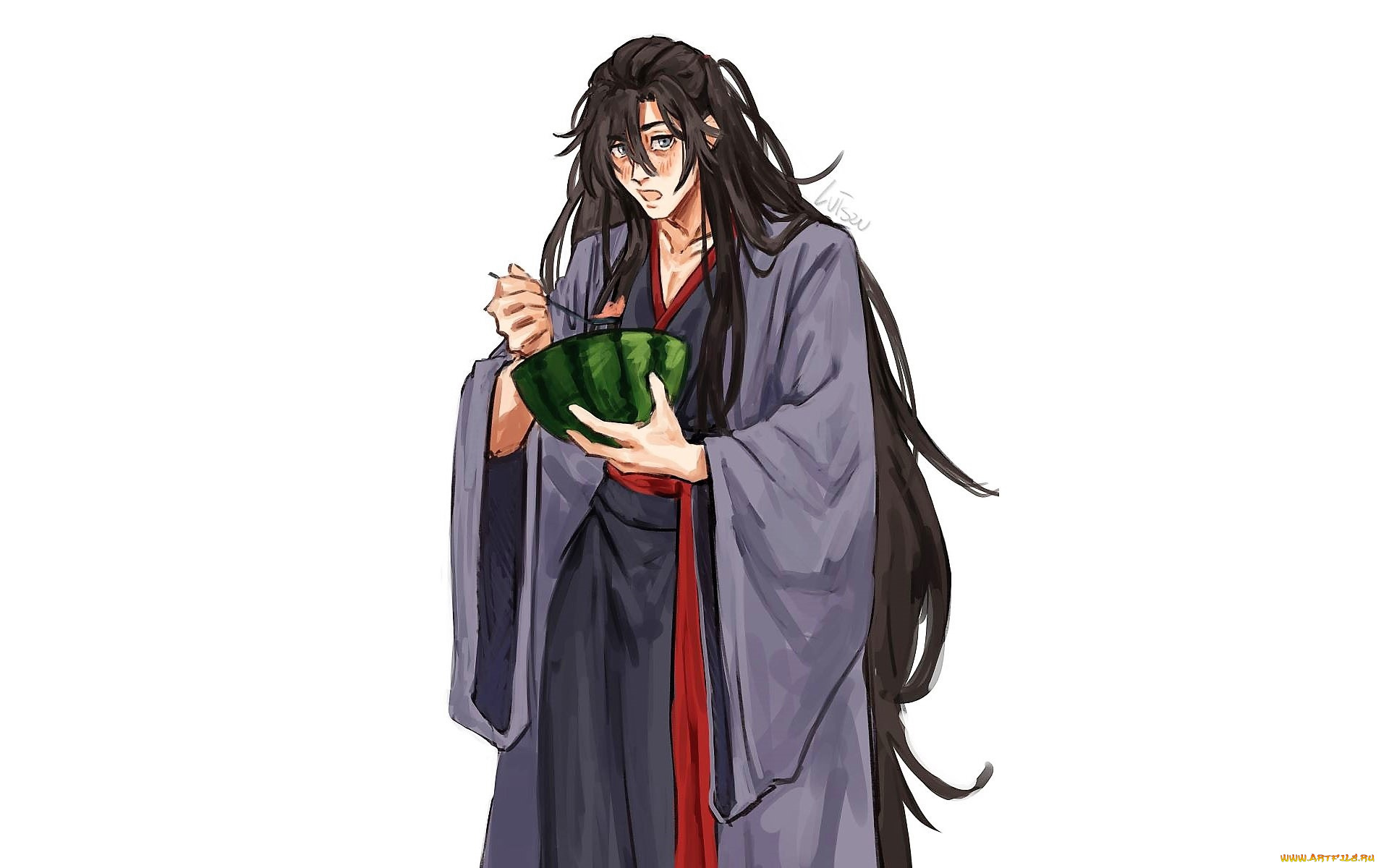 аниме, mo, dao, zu, shi, вэй, усянь, арбуз