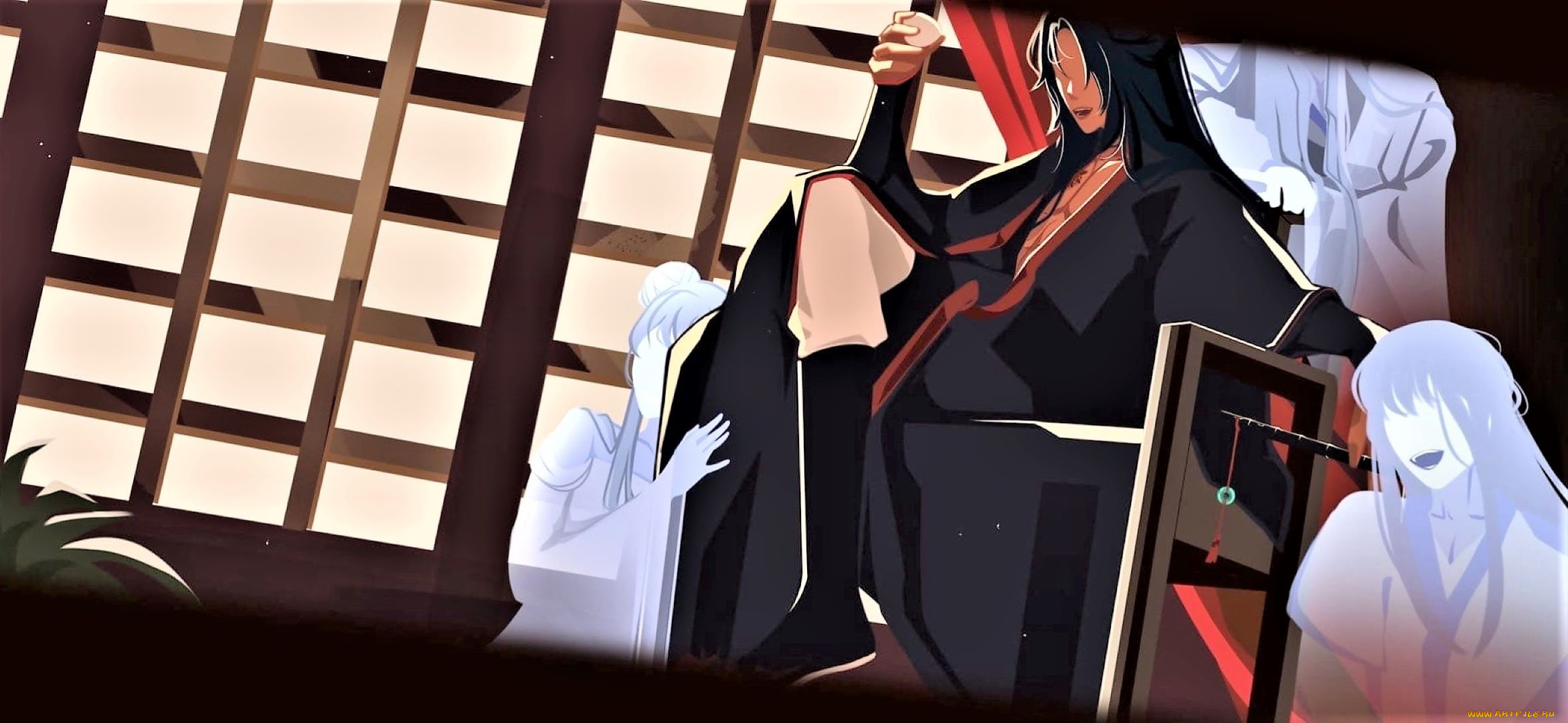 аниме, mo, dao, zu, shi, вэй, усянь, кресло, призраки