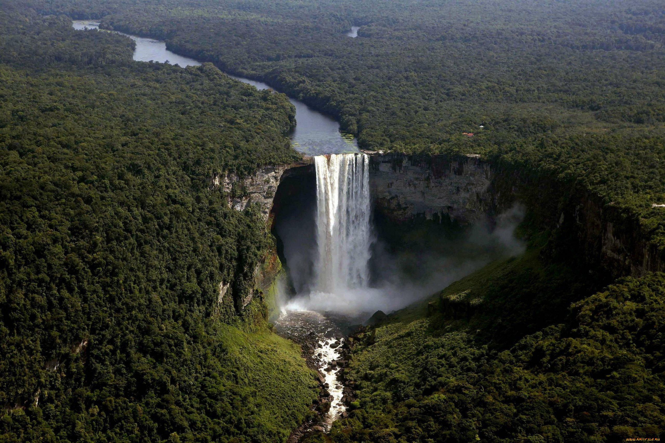 kaieteur, falls, guyana, природа, водопады, kaieteur, falls