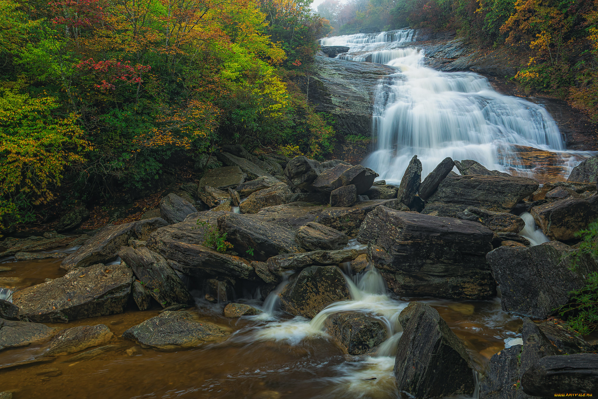природа, водопады, водопад