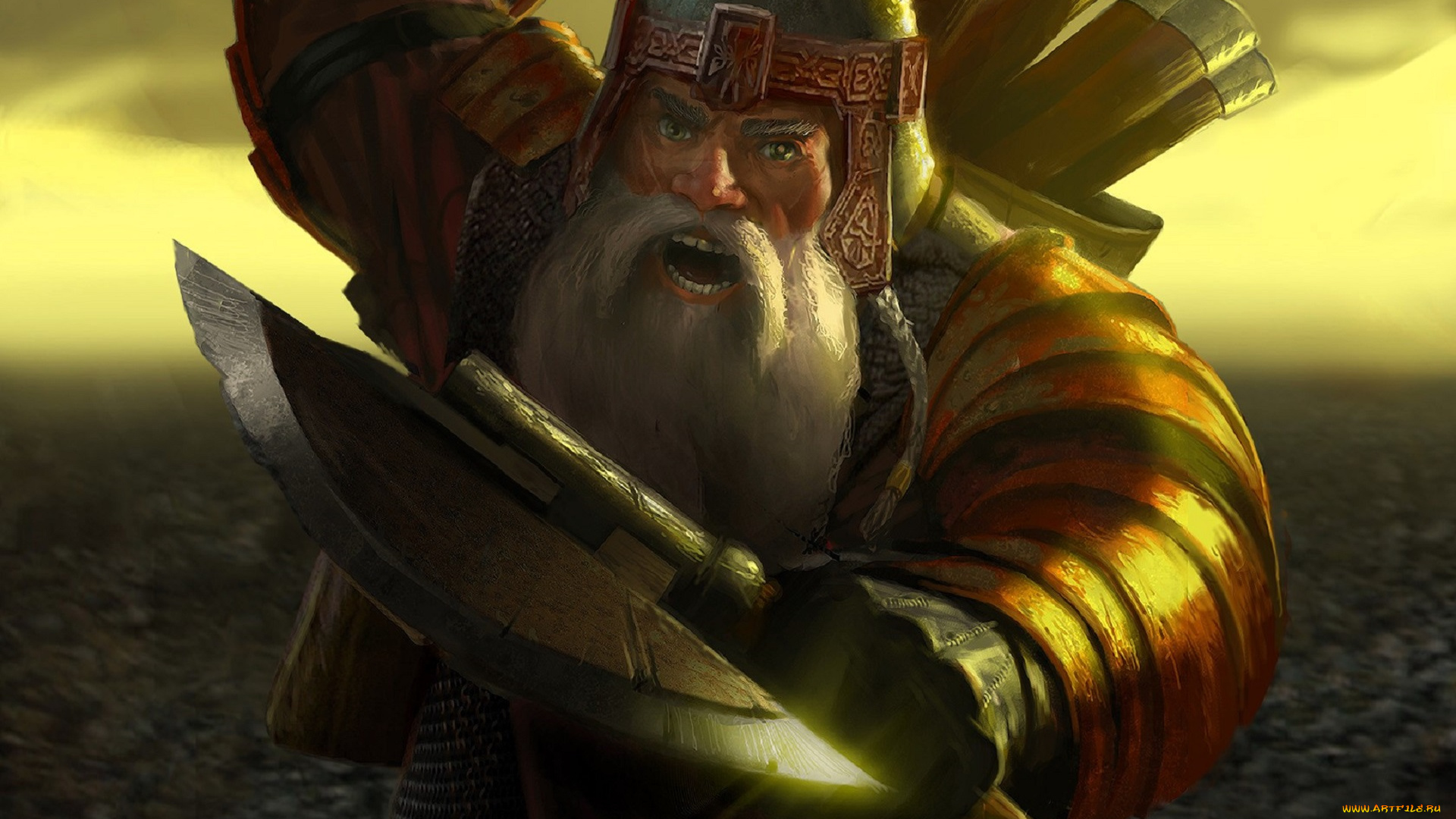 видео, игры, the, lord, of, the, rings, , the, battle, for, middle, earth, ii, гном, воин, оружие, топор