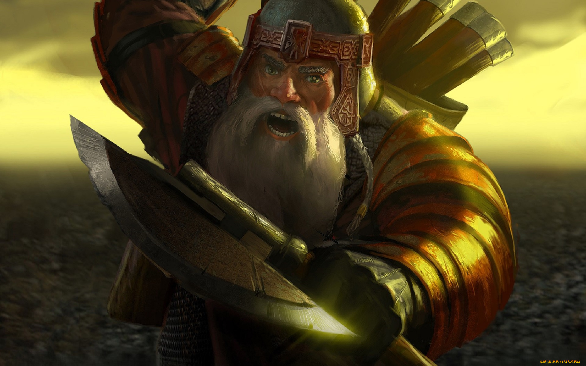 видео, игры, the, lord, of, the, rings, , the, battle, for, middle, earth, ii, гном, воин, оружие, топор