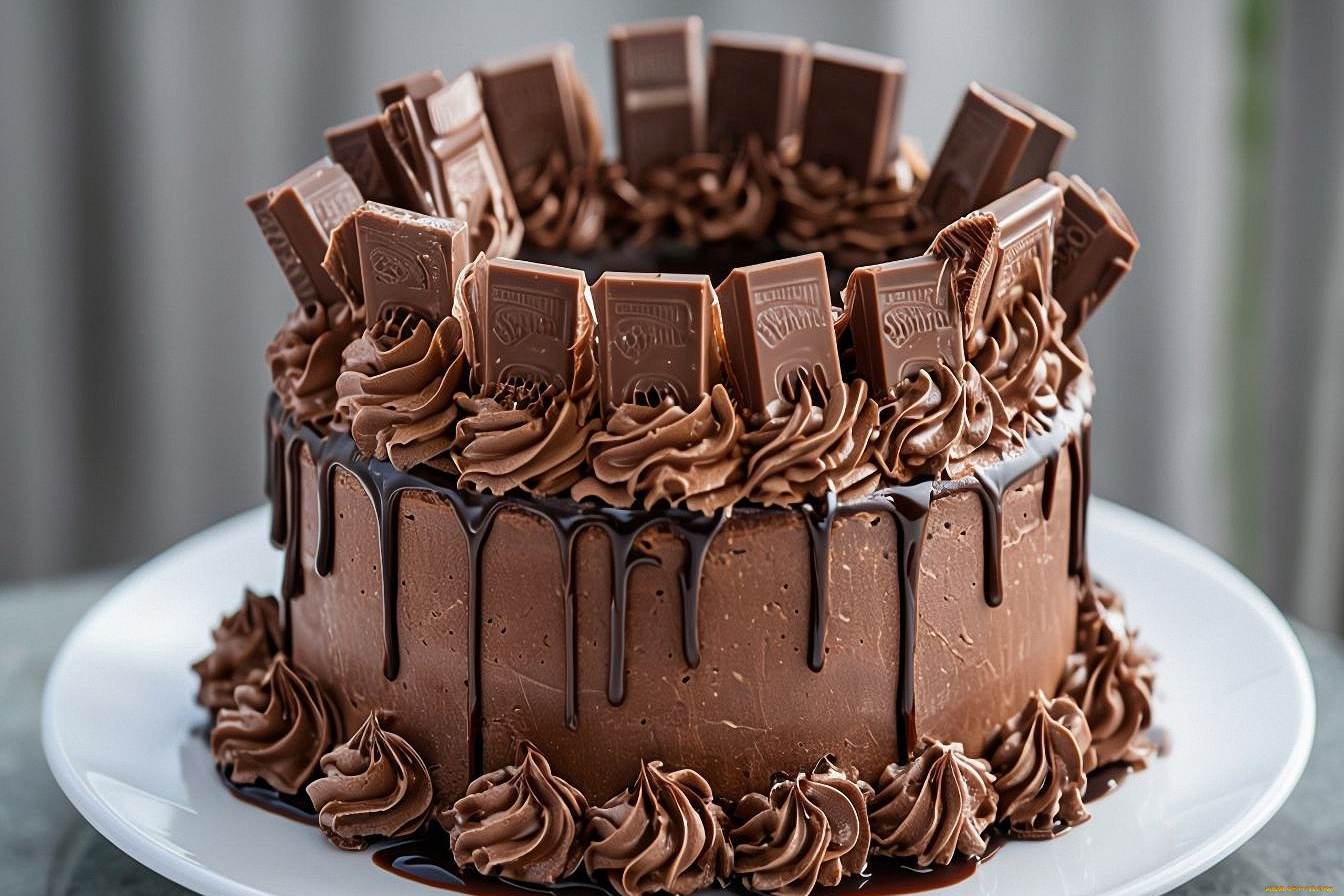 еда, торты, шоколадный, торт, крем