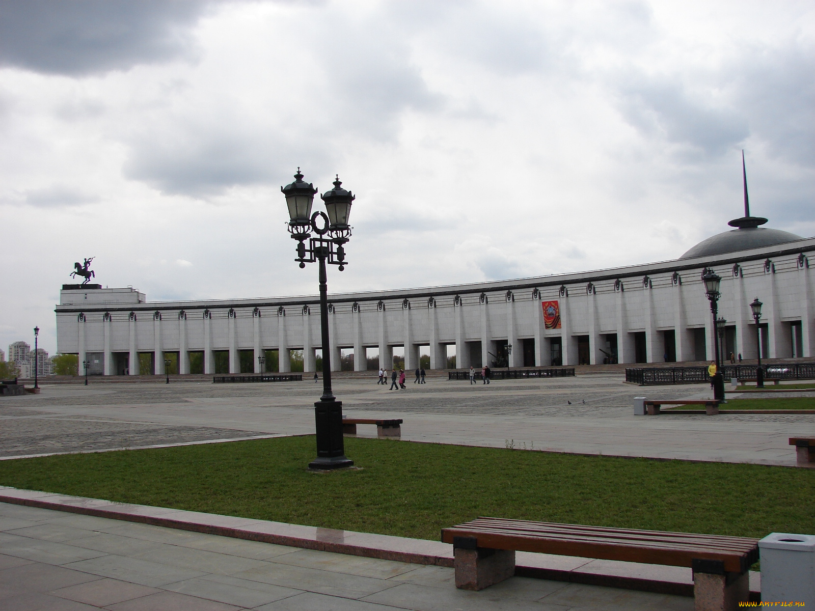 панорама, поклонной, горы, города, москва, россия