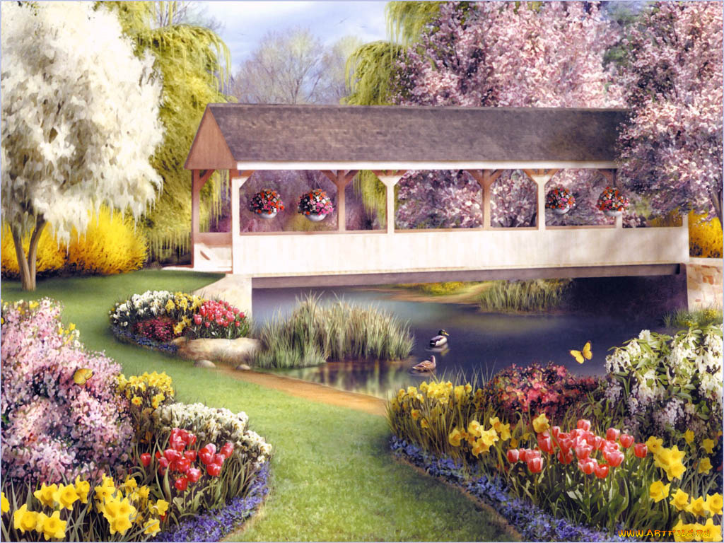 рисованные, природа