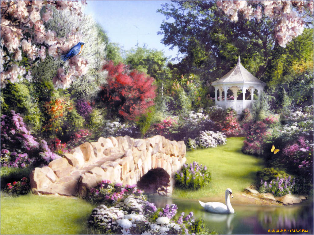 рисованные, природа