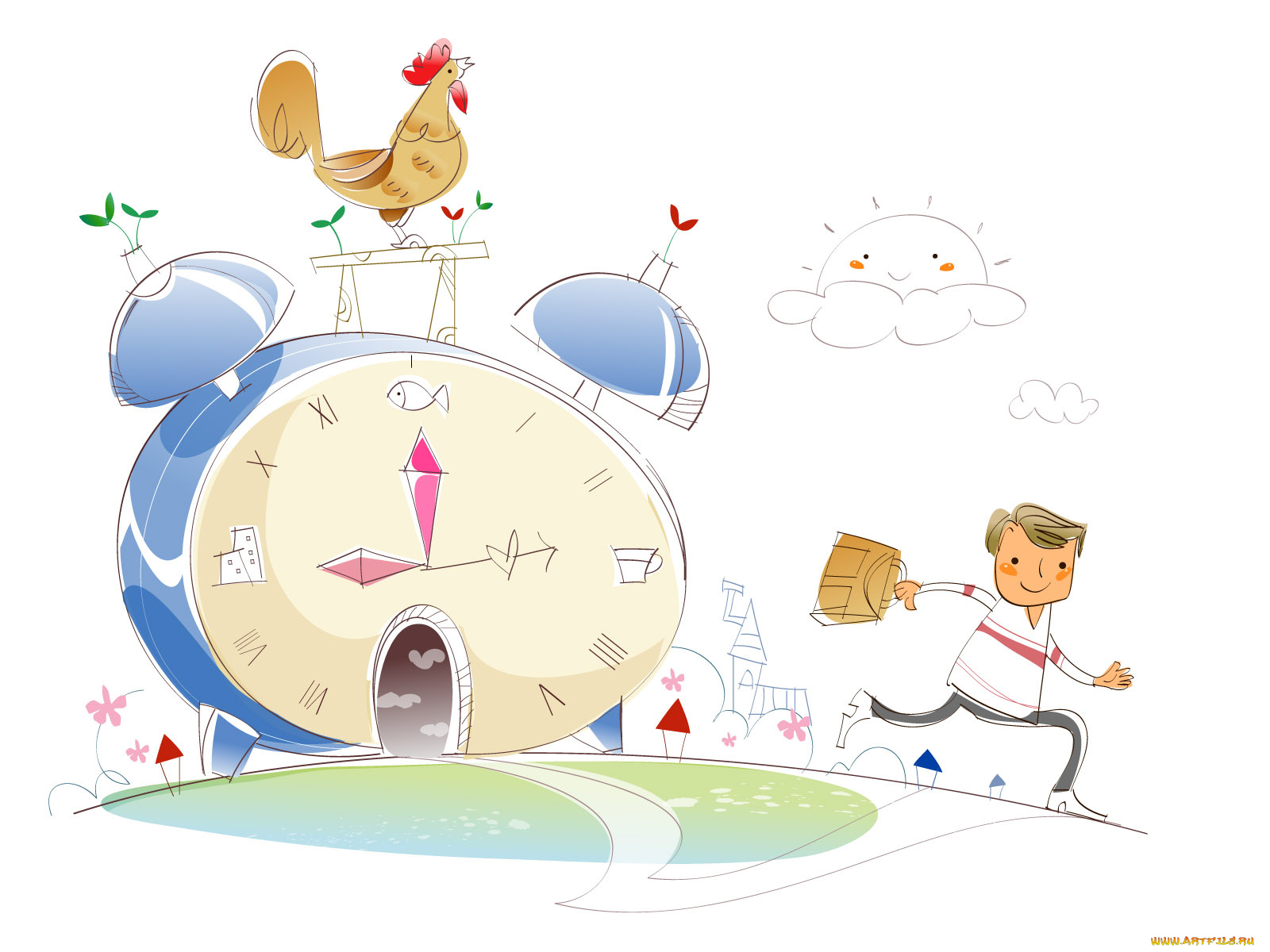 рисованные, дети