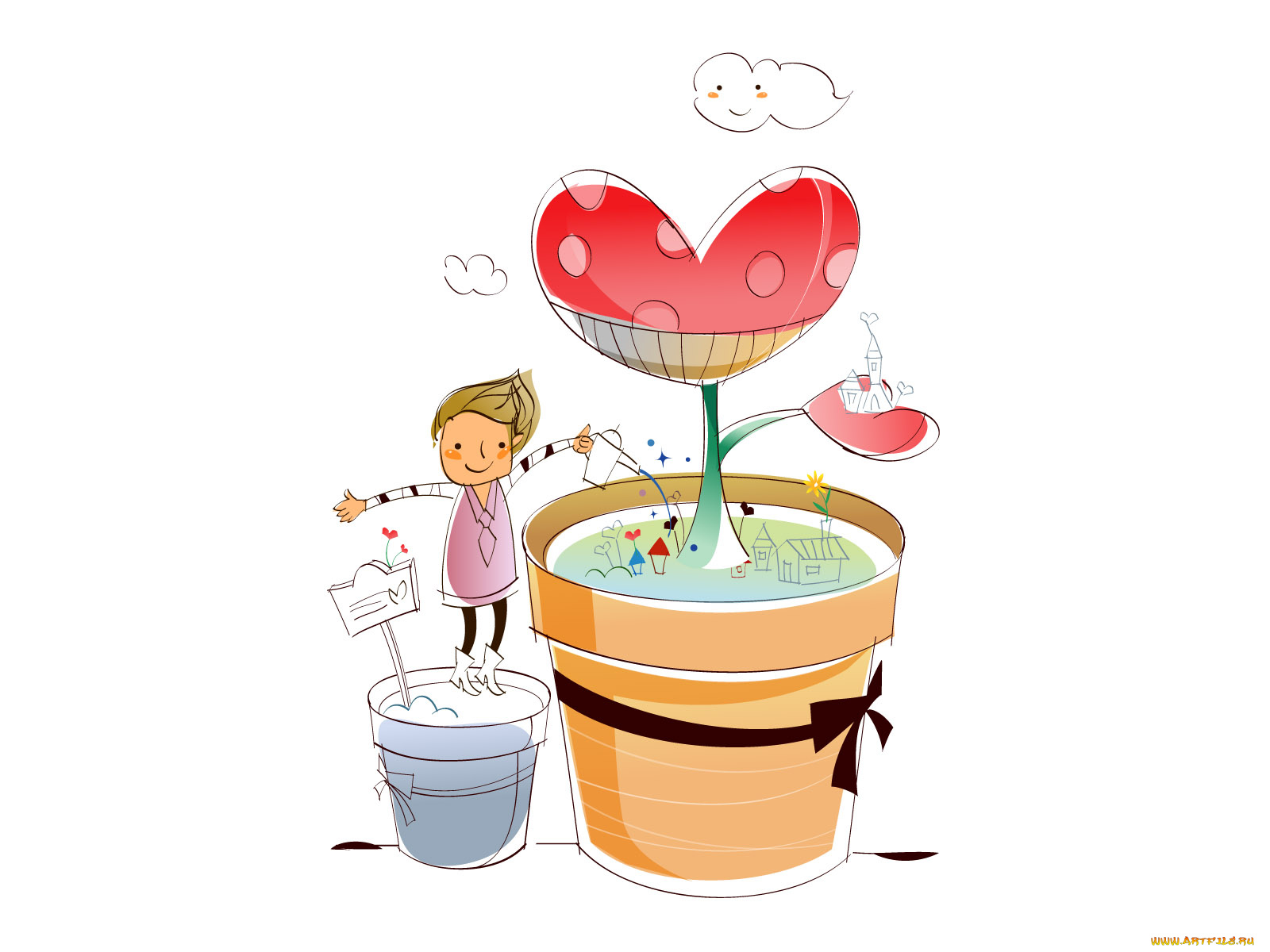 рисованные, дети