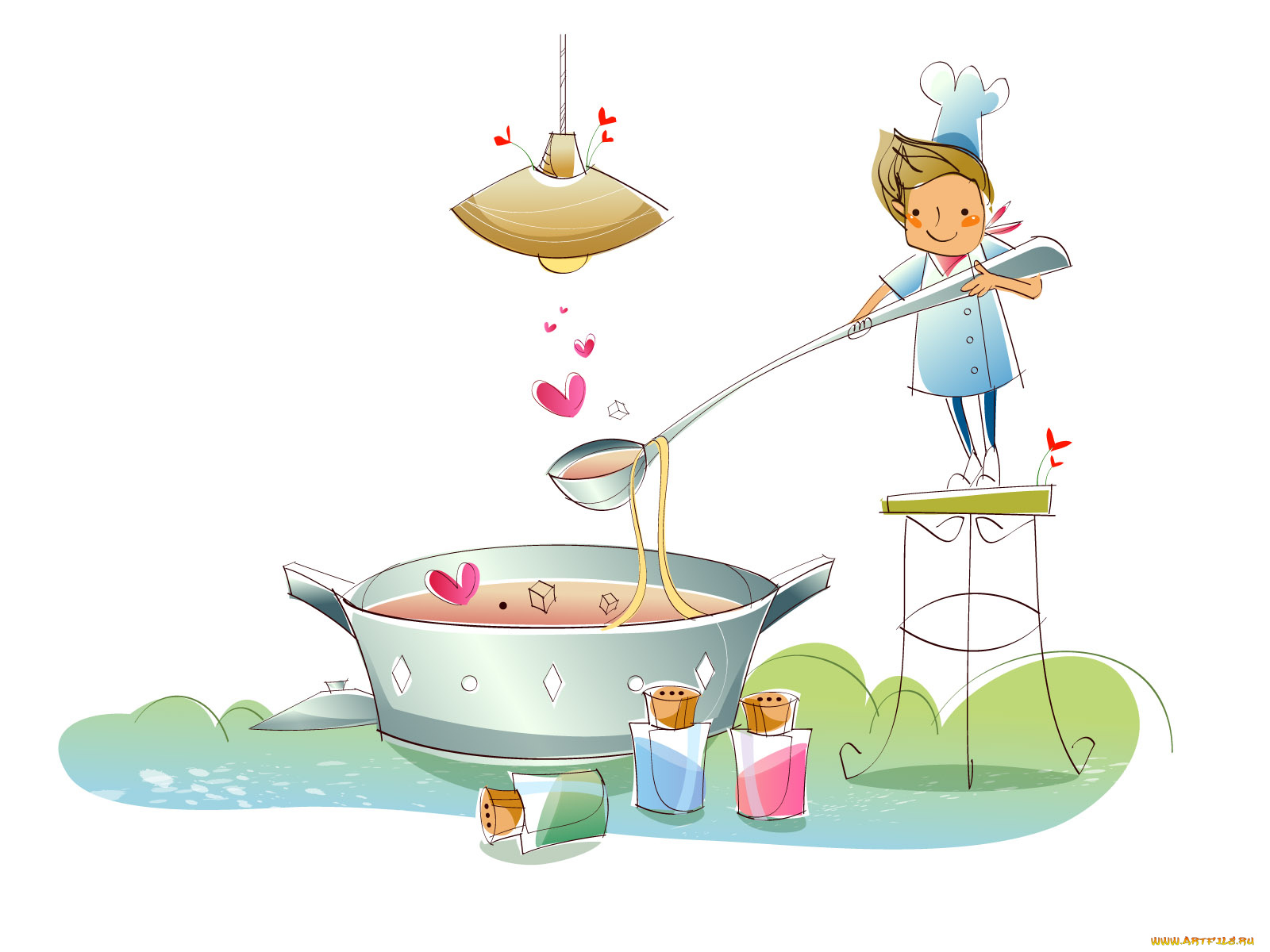 рисованные, дети