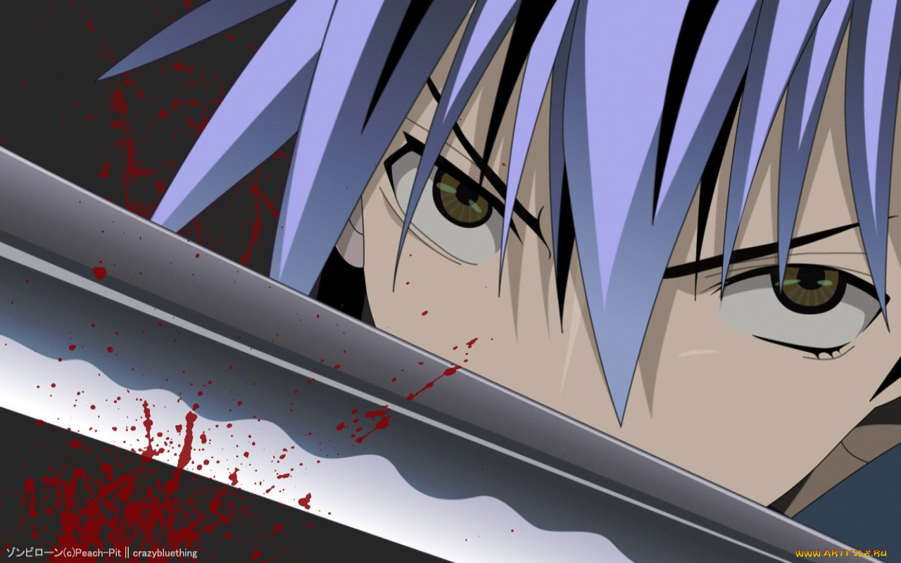 аниме, zombie, loan