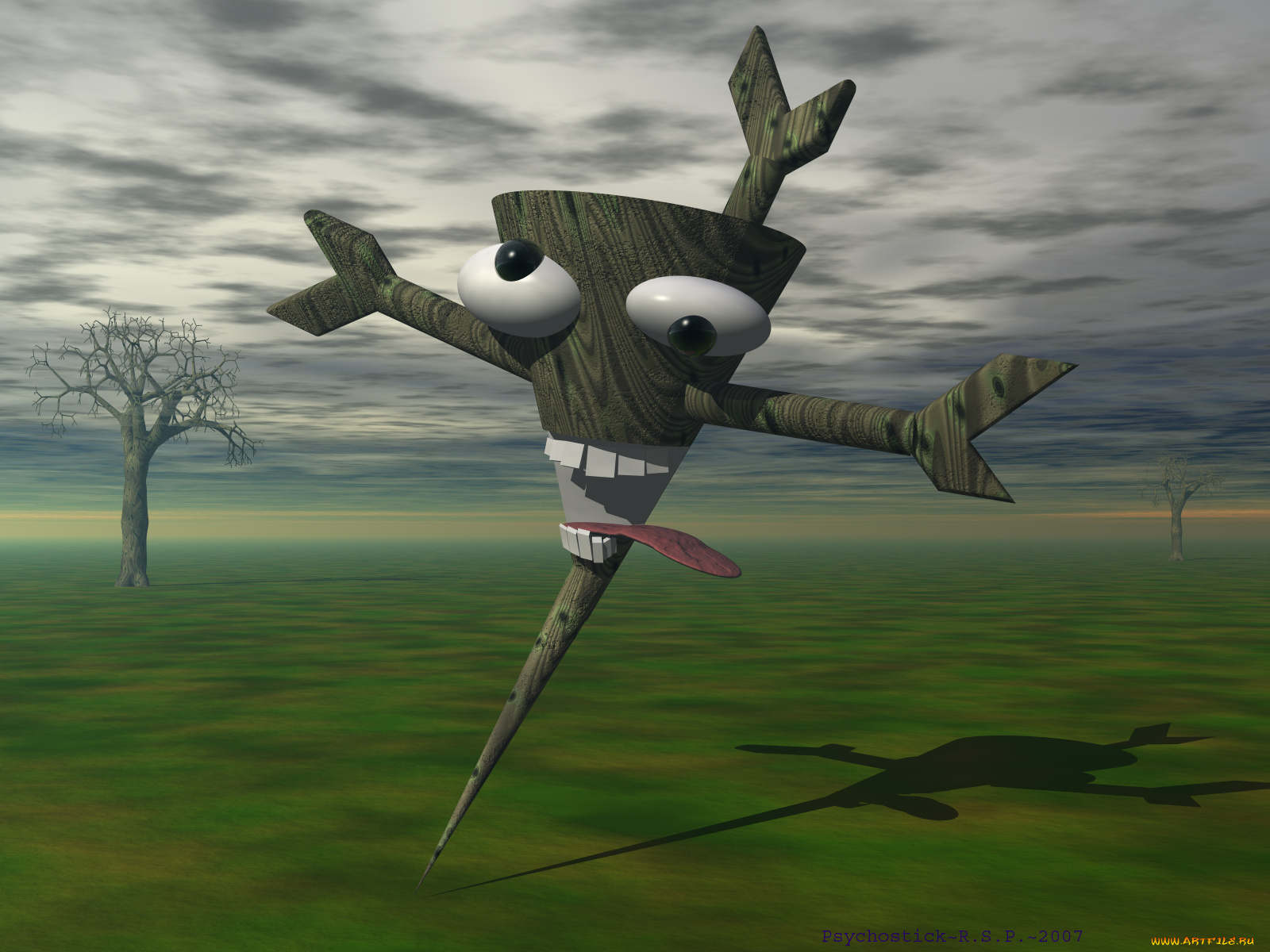 3д, графика, creatures, существа, глаза, рот