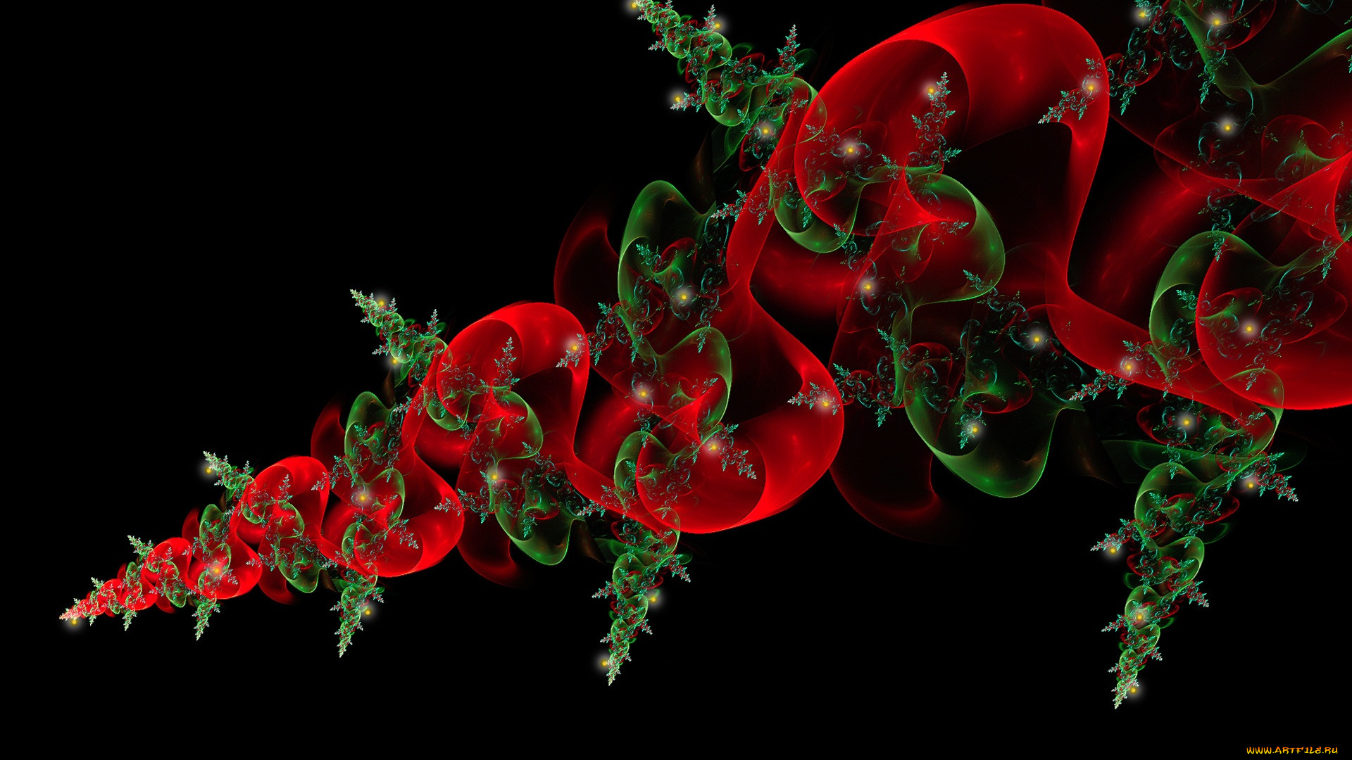 3д, графика, fractal, фракталы, завитки, цвета, узоры