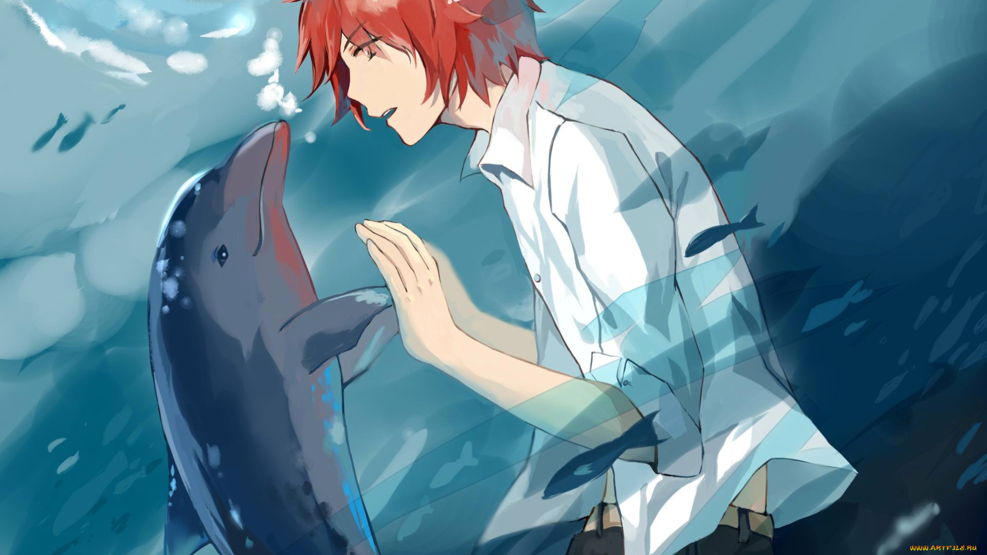 аниме, tsuritama, sanada, yuki