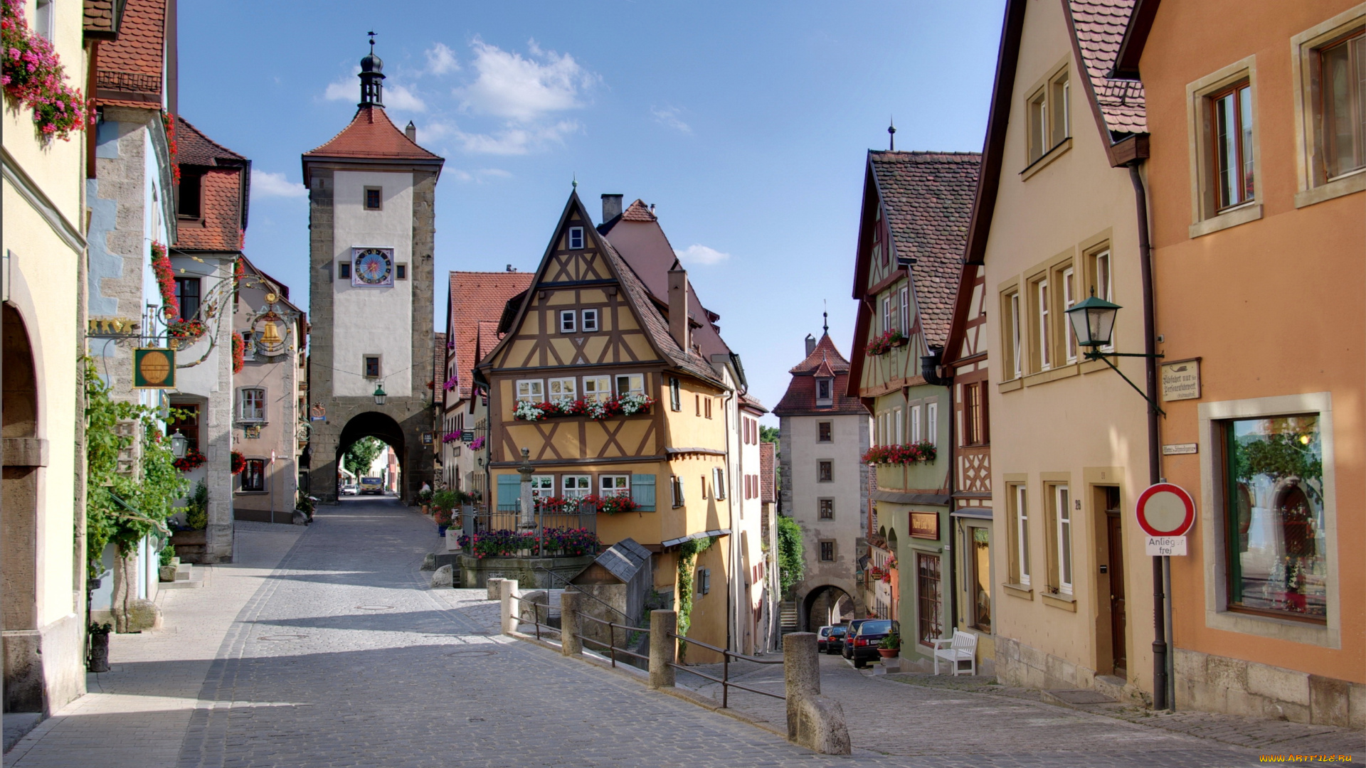 города, улицы, площади, набережные, германия, rothenburg
