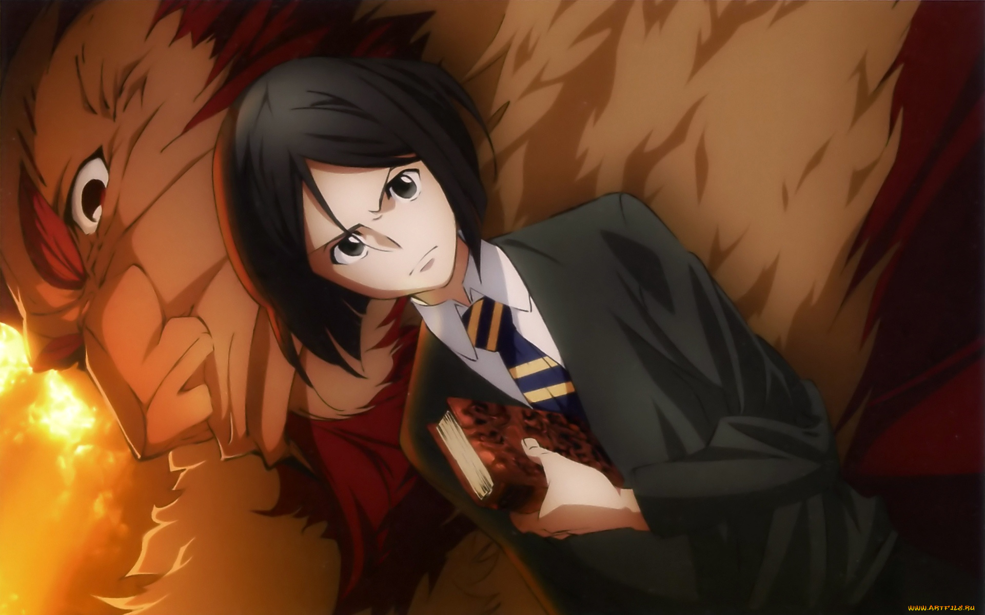 аниме, fate, zero, самолеты, облака, вода