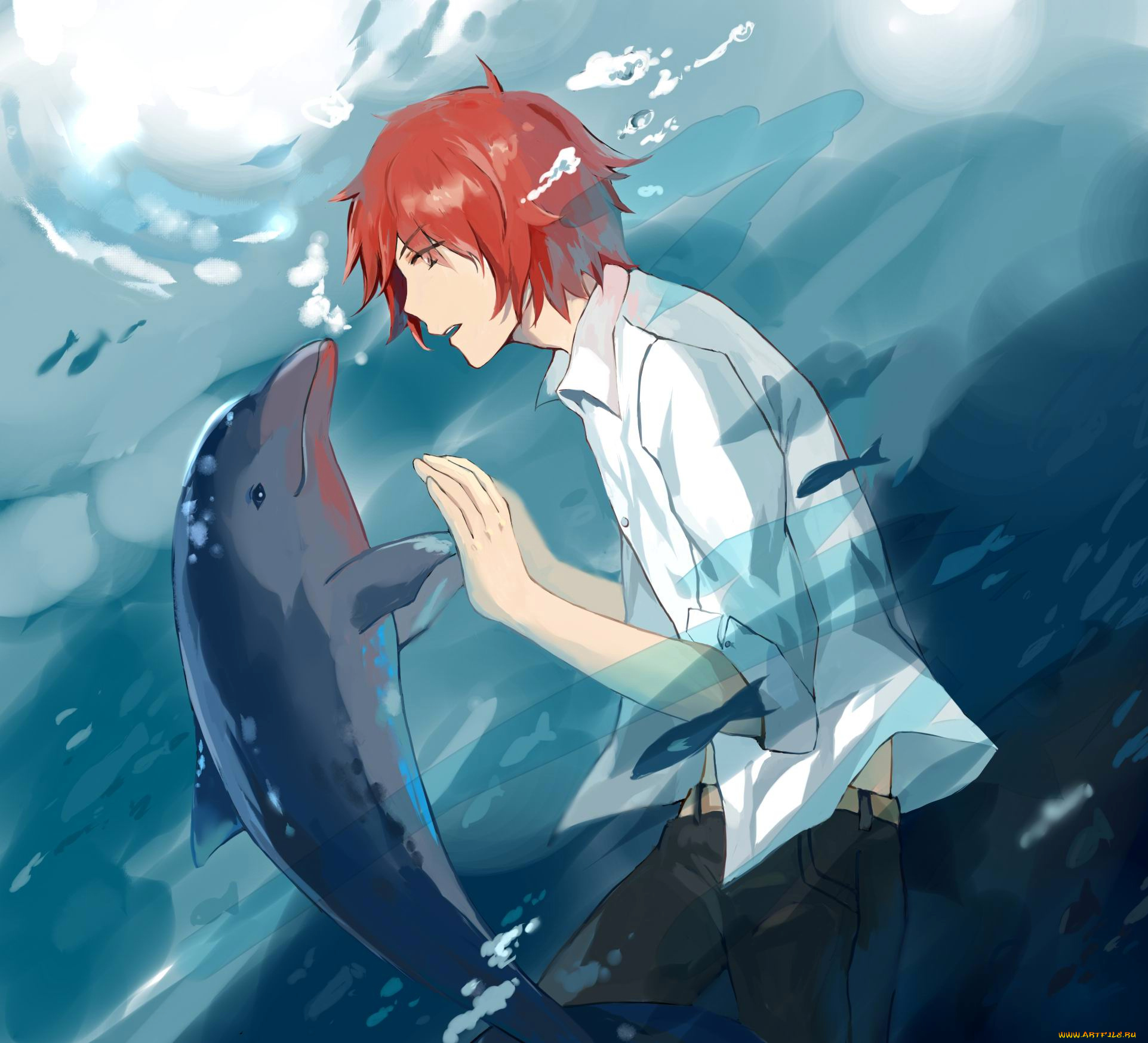 аниме, tsuritama, sanada, yuki