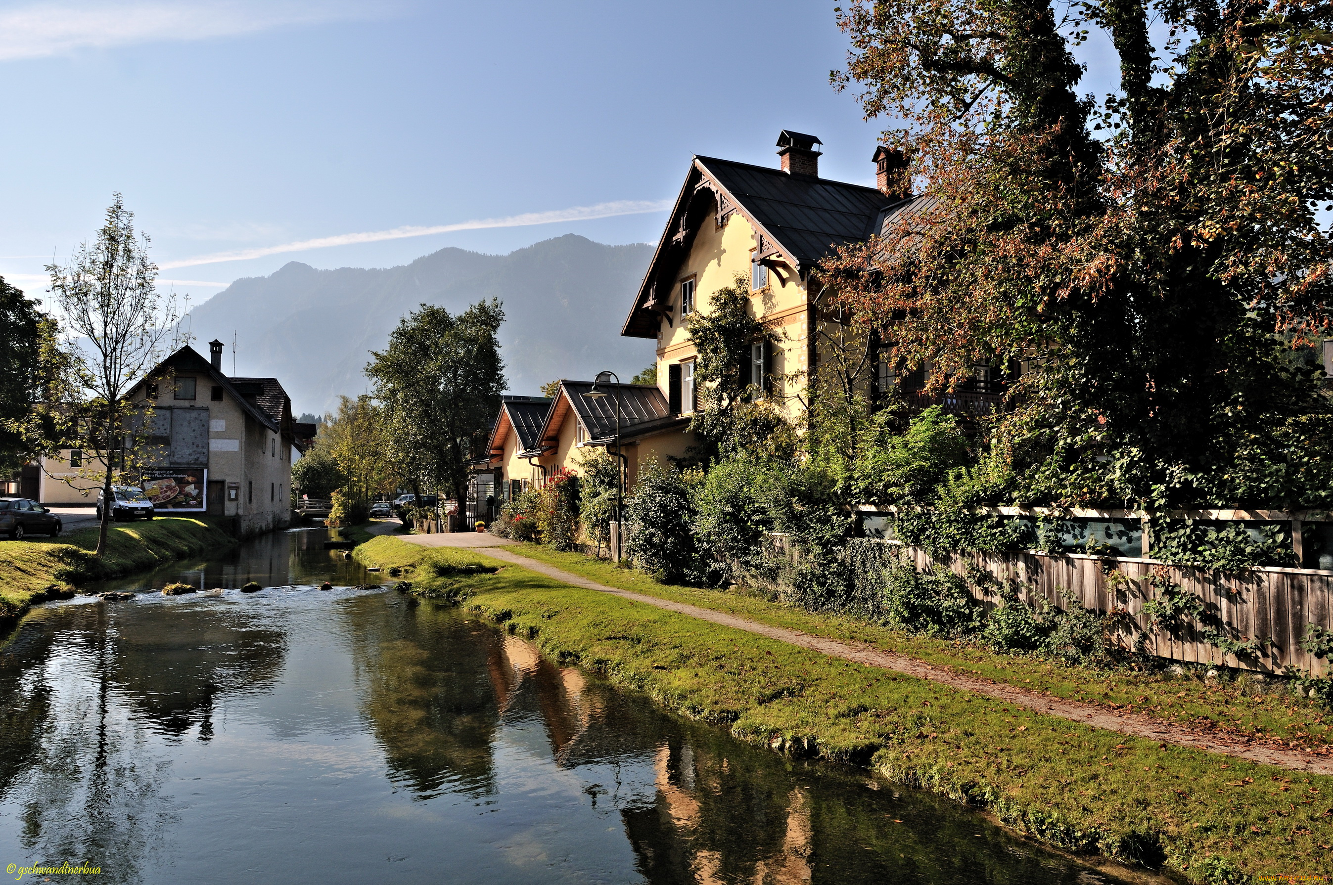 города, пейзажи, австия, бад, гоизерн