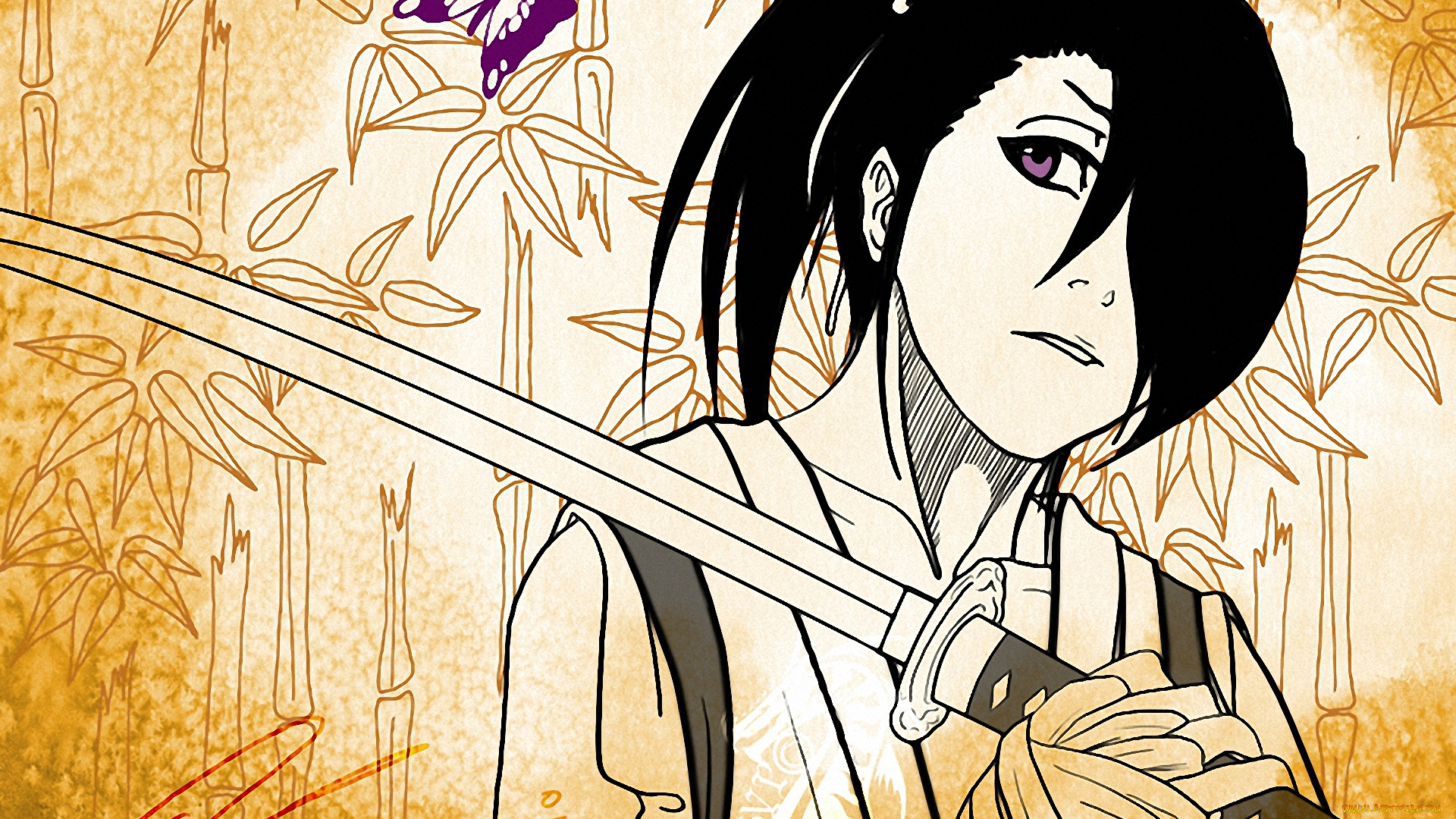 аниме, bleach, kuchiki, byakuya