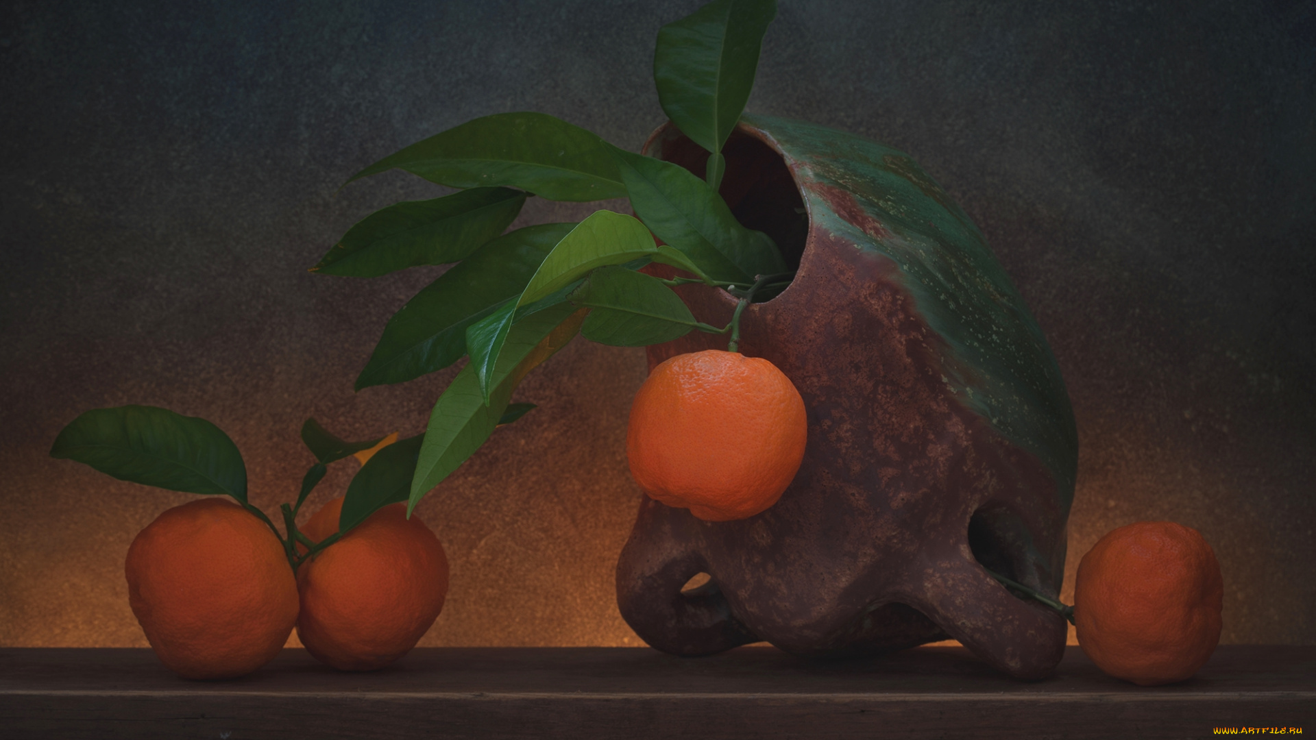 еда, цитрусы, мандарины