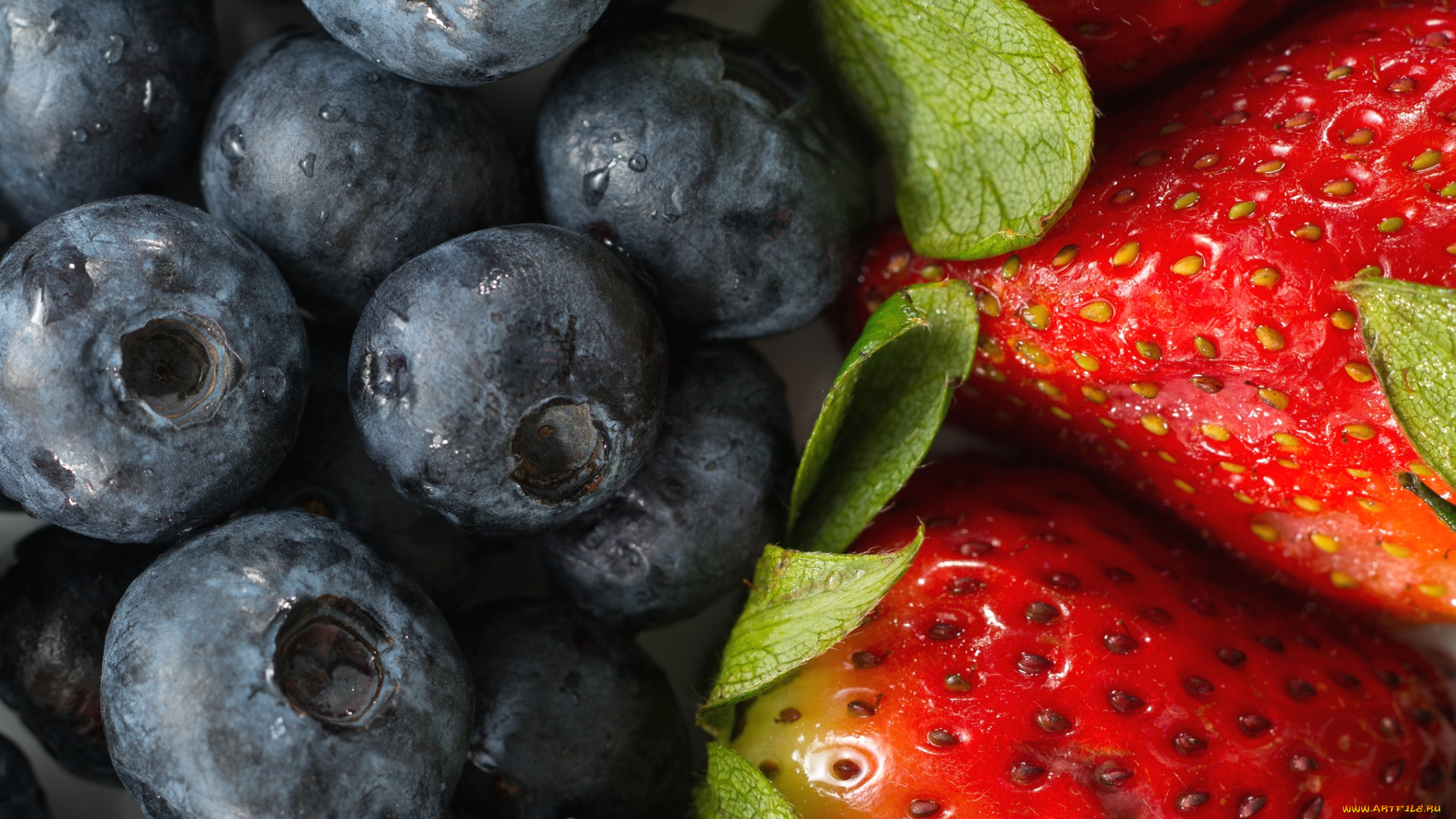 еда, фрукты, , ягоды, голубика, клубника