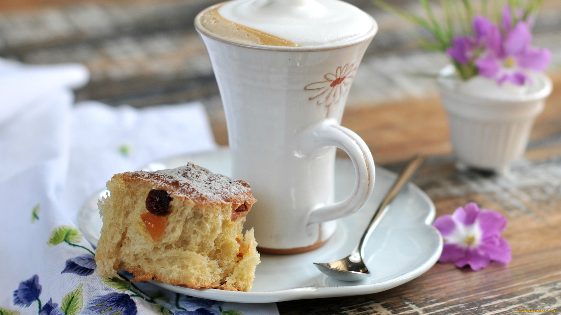 еда, кофе, , кофейные, зёрна, булочка, чашка