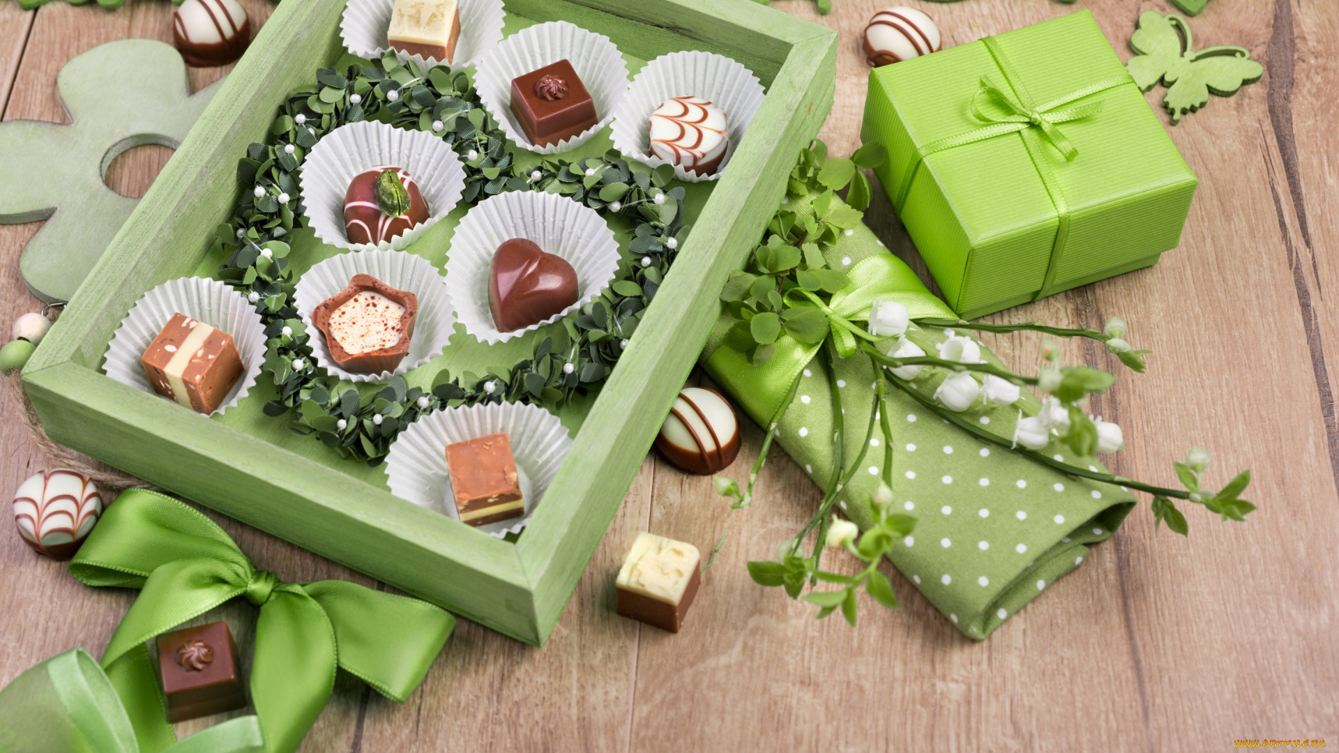 еда, конфеты, , шоколад, , сладости, коробка, подарок