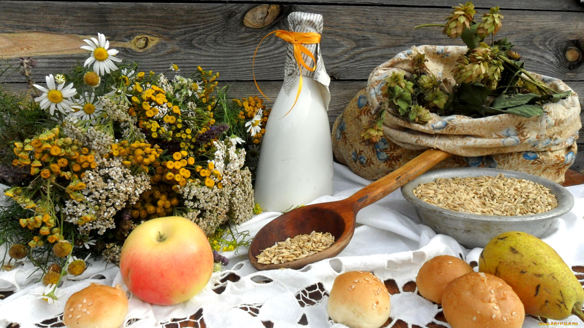 еда, натюрморт, молоко, яблоки, деревня