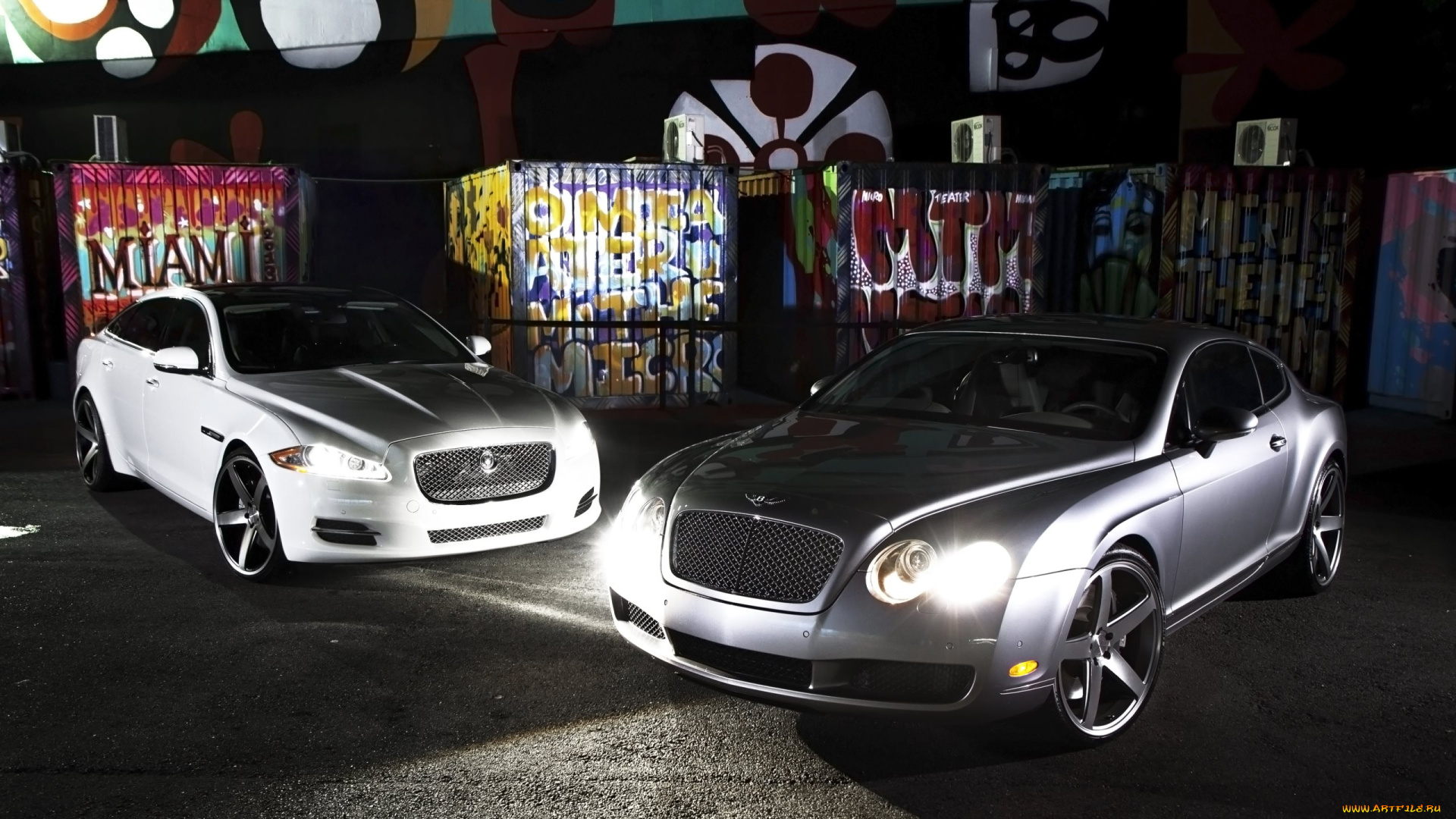 jaguar, xjl, &, bentley, continental, gt, автомобили, разные, вместе, cars