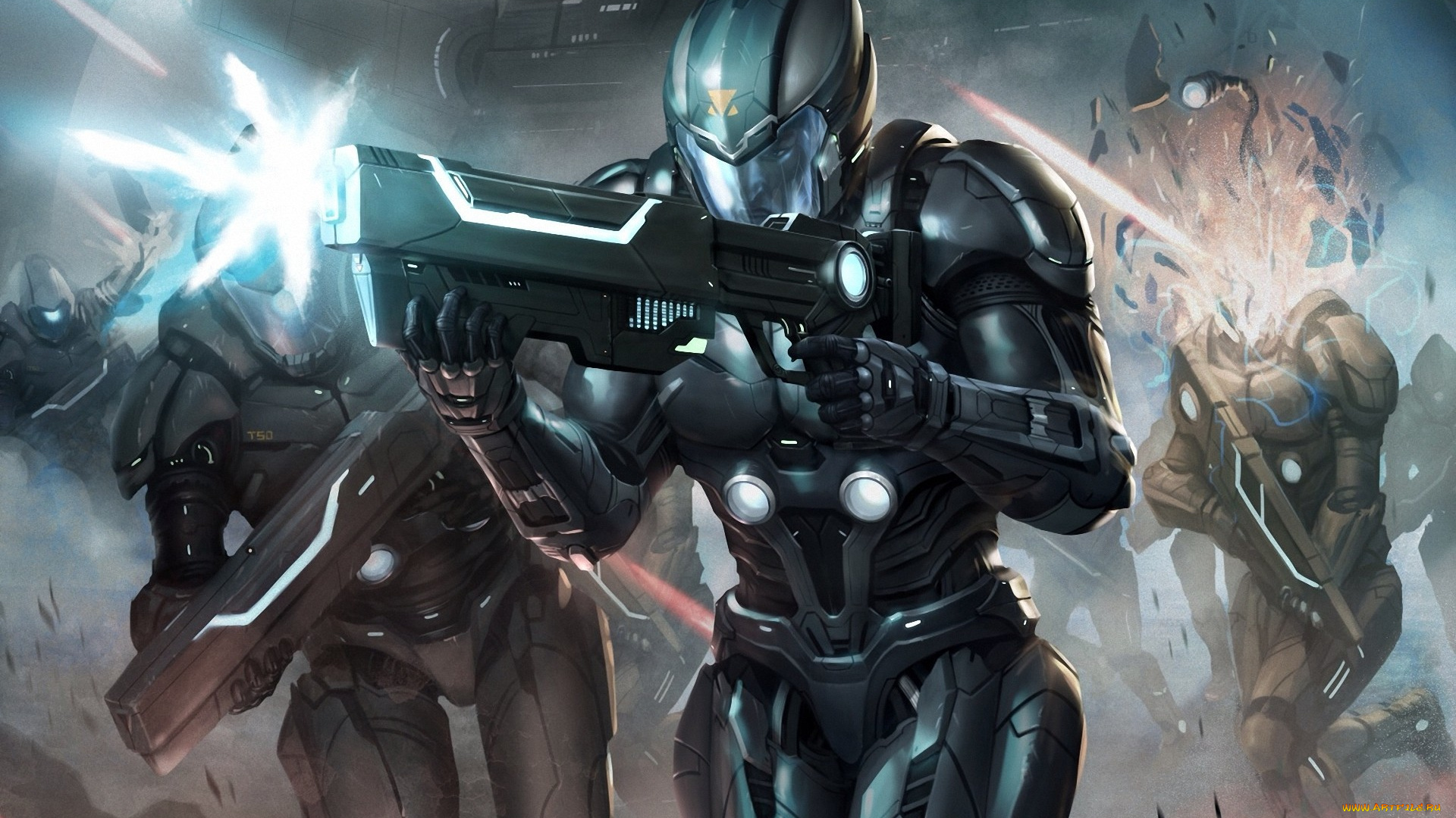 видео, игры, galaxy, saga, galaxy, saga, осколки, выстрелы, оружие, солдаты, битва