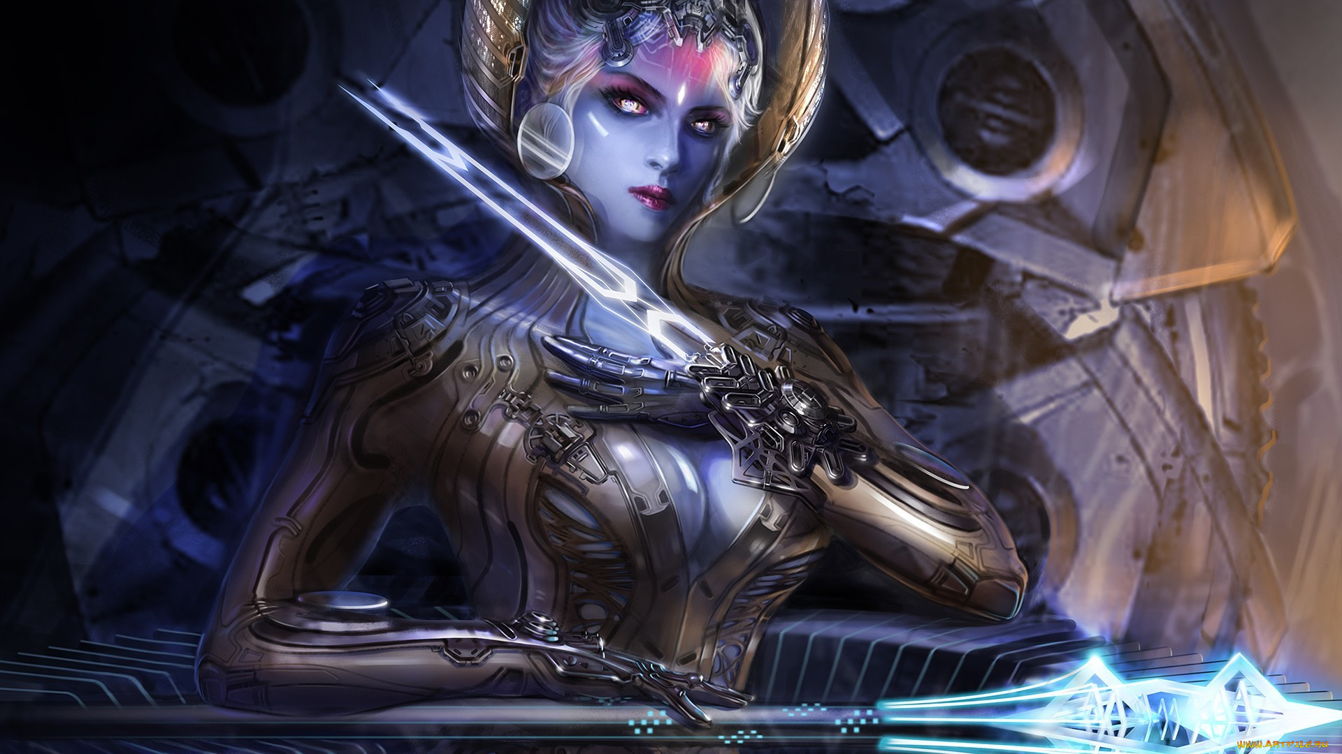 видео, игры, galaxy, saga, воин, девушка, оружие