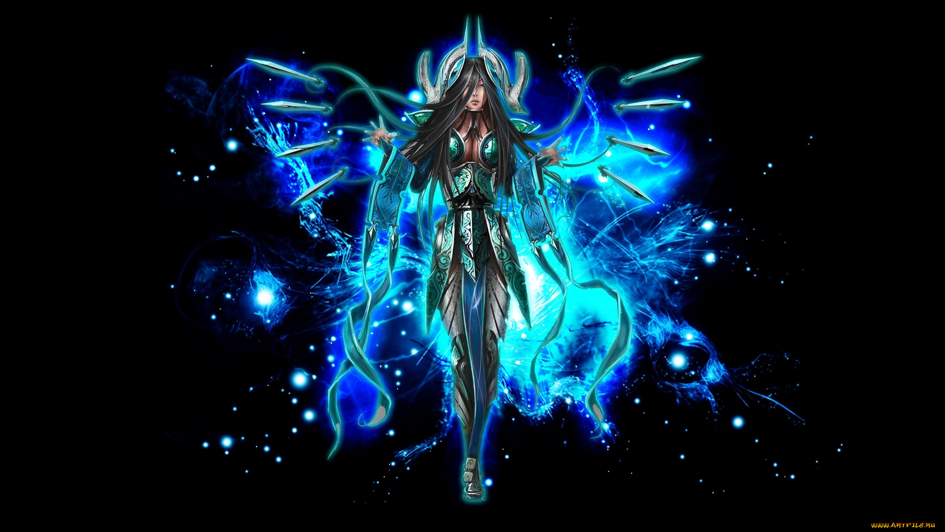 видео, игры, league, of, legends, воин, девушка, оружие, доспехи