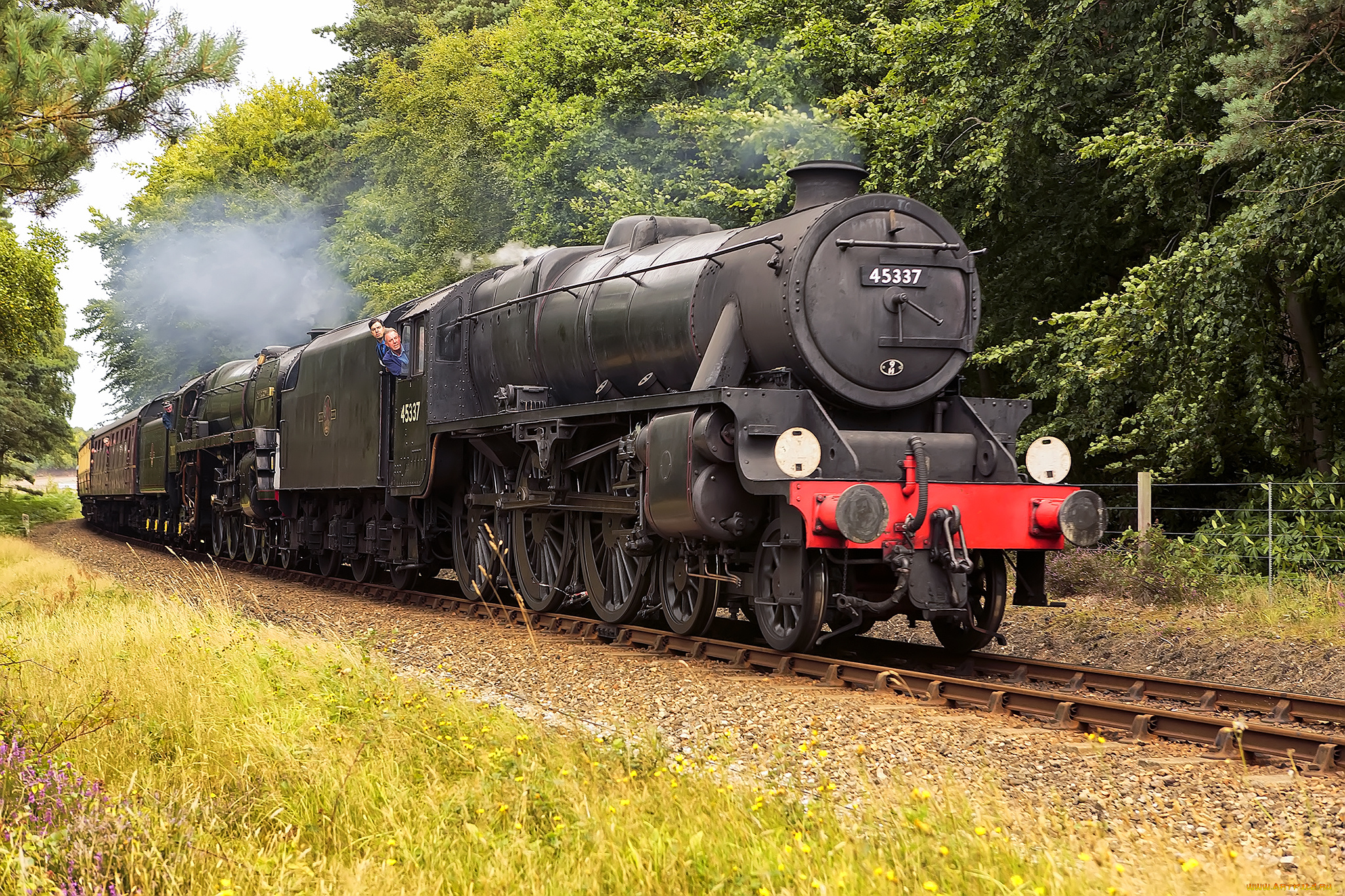 техника, паровозы, состав, паровоз, рельсы, дорога, железная