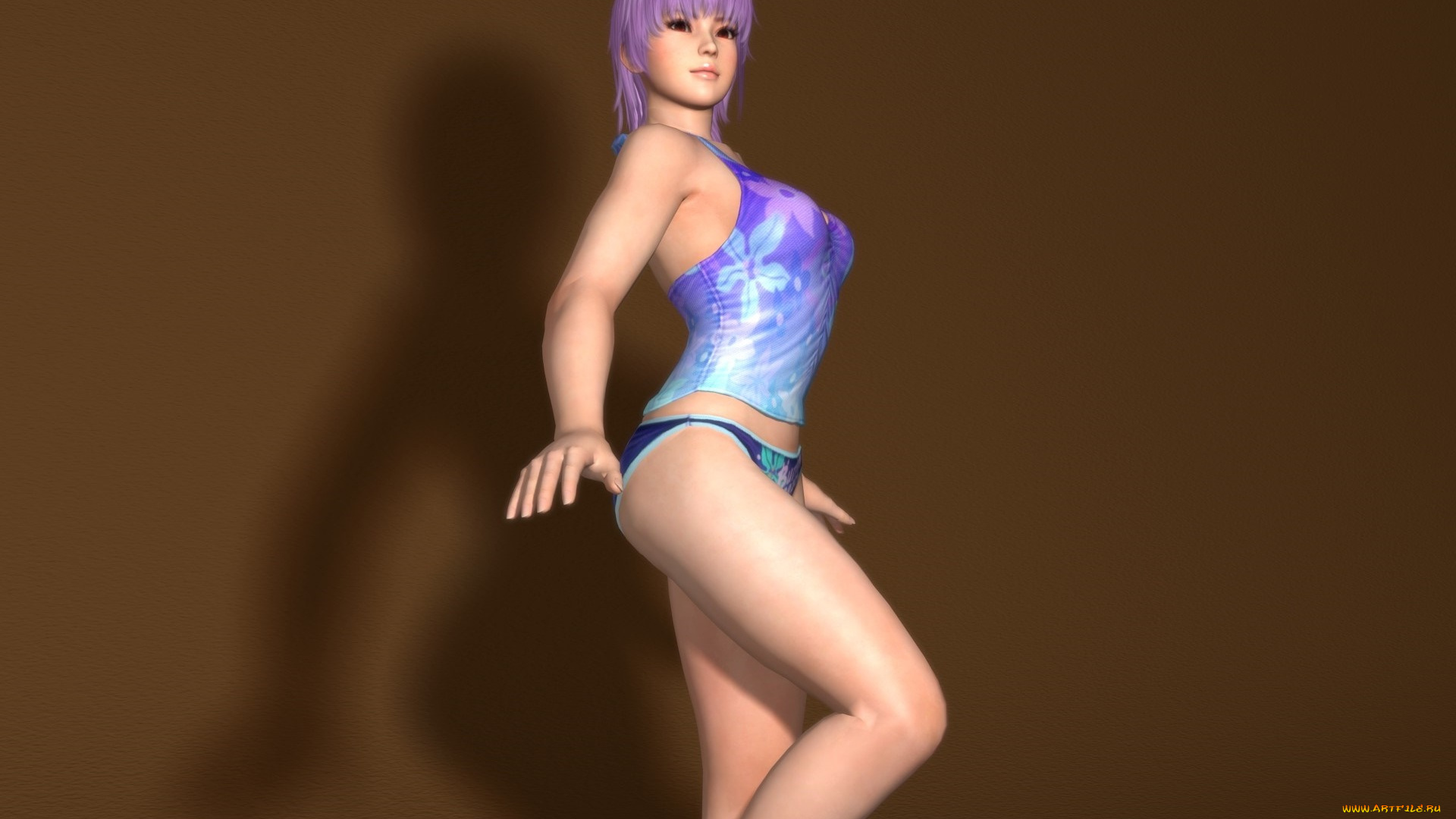 3д, графика, аниме, , anime, девушка, взгляд, фон