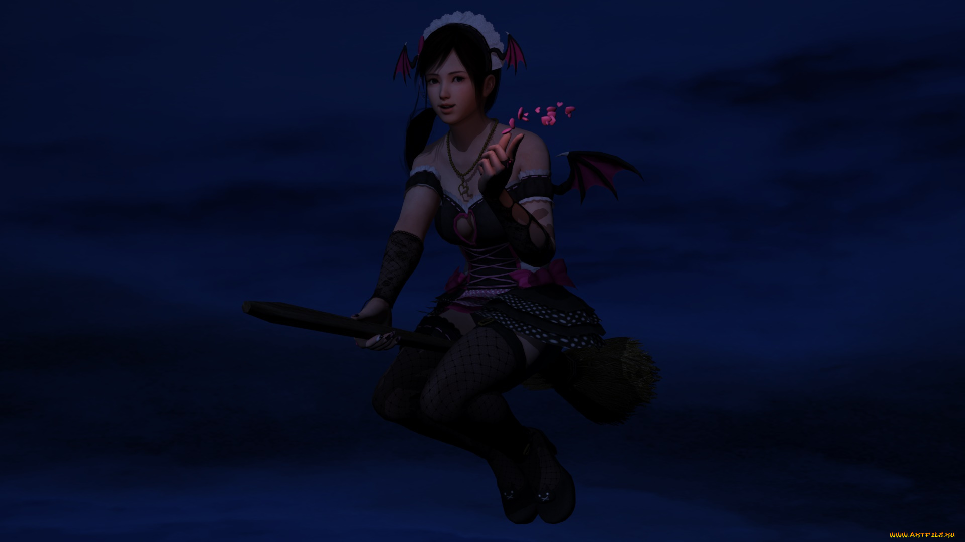 3д, графика, аниме, , anime, оружие, фон, взгляд, девушка