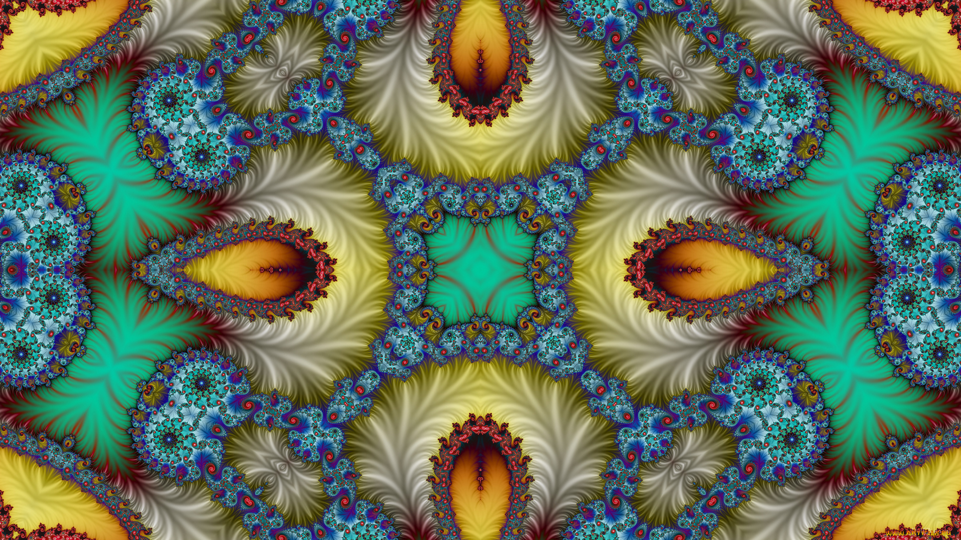 3д, графика, фракталы, , fractal, узор, фон, цвета