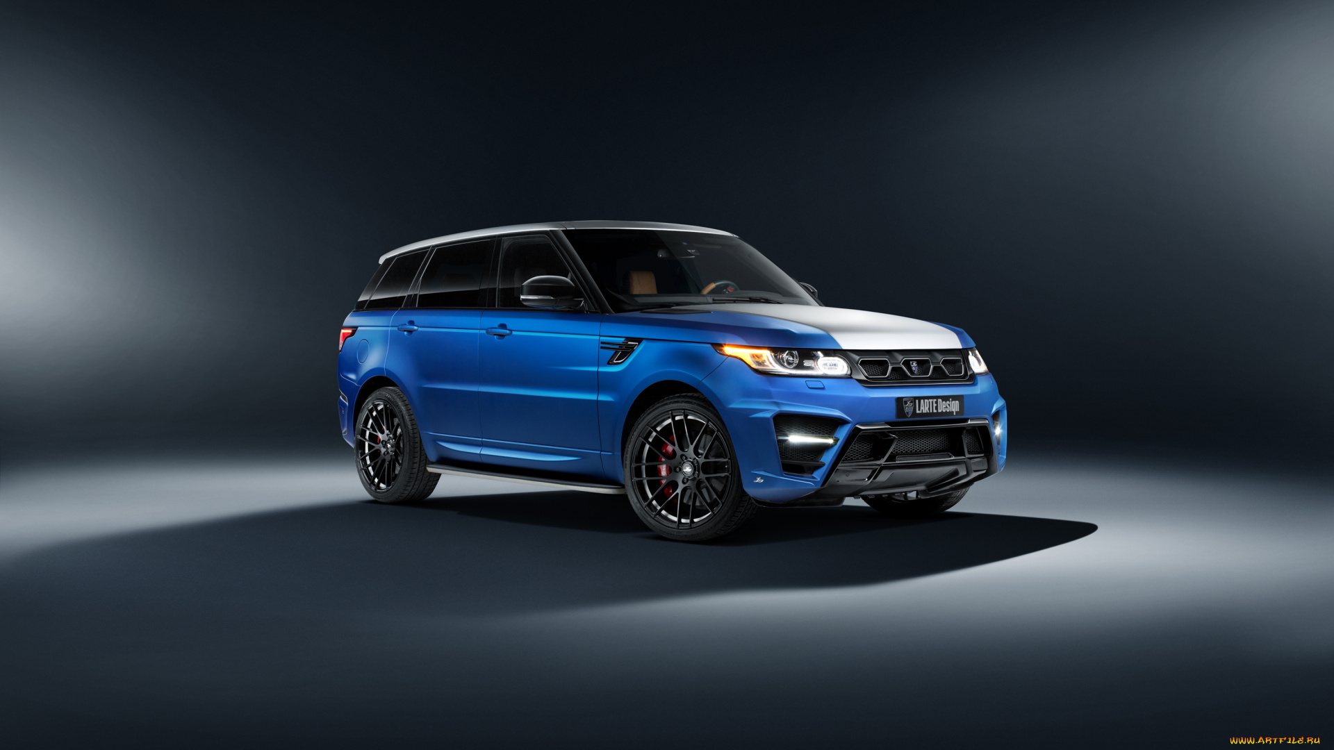 автомобили, range, rover, голубой, sport, rover, design, range, larte, 2014г, winner