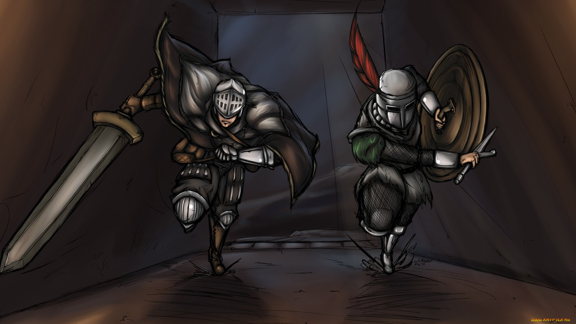 dark, souls, видео, игры, воины