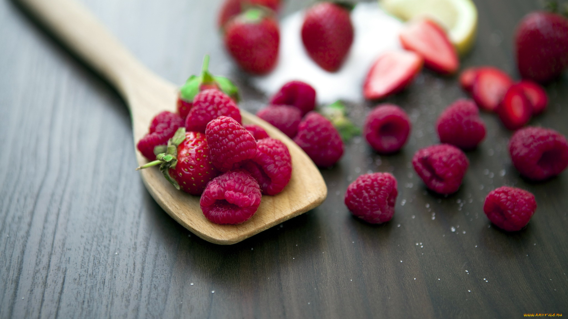 еда, фрукты, , ягоды, клубника, малина