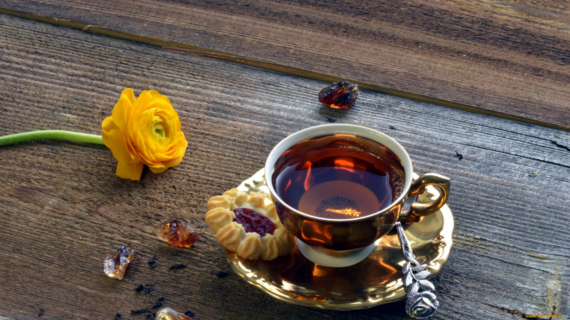 еда, напитки, , Чай, печенье, чашка