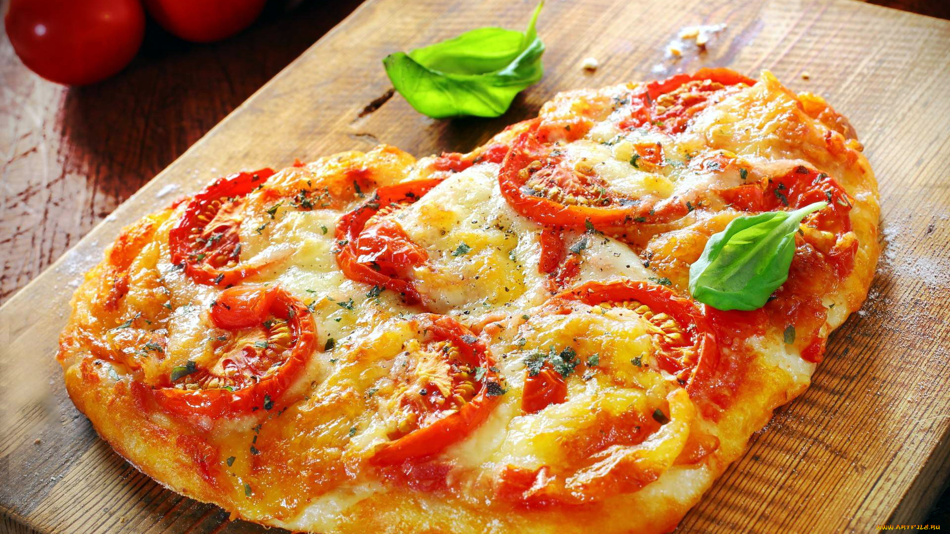 еда, пицца, сердце