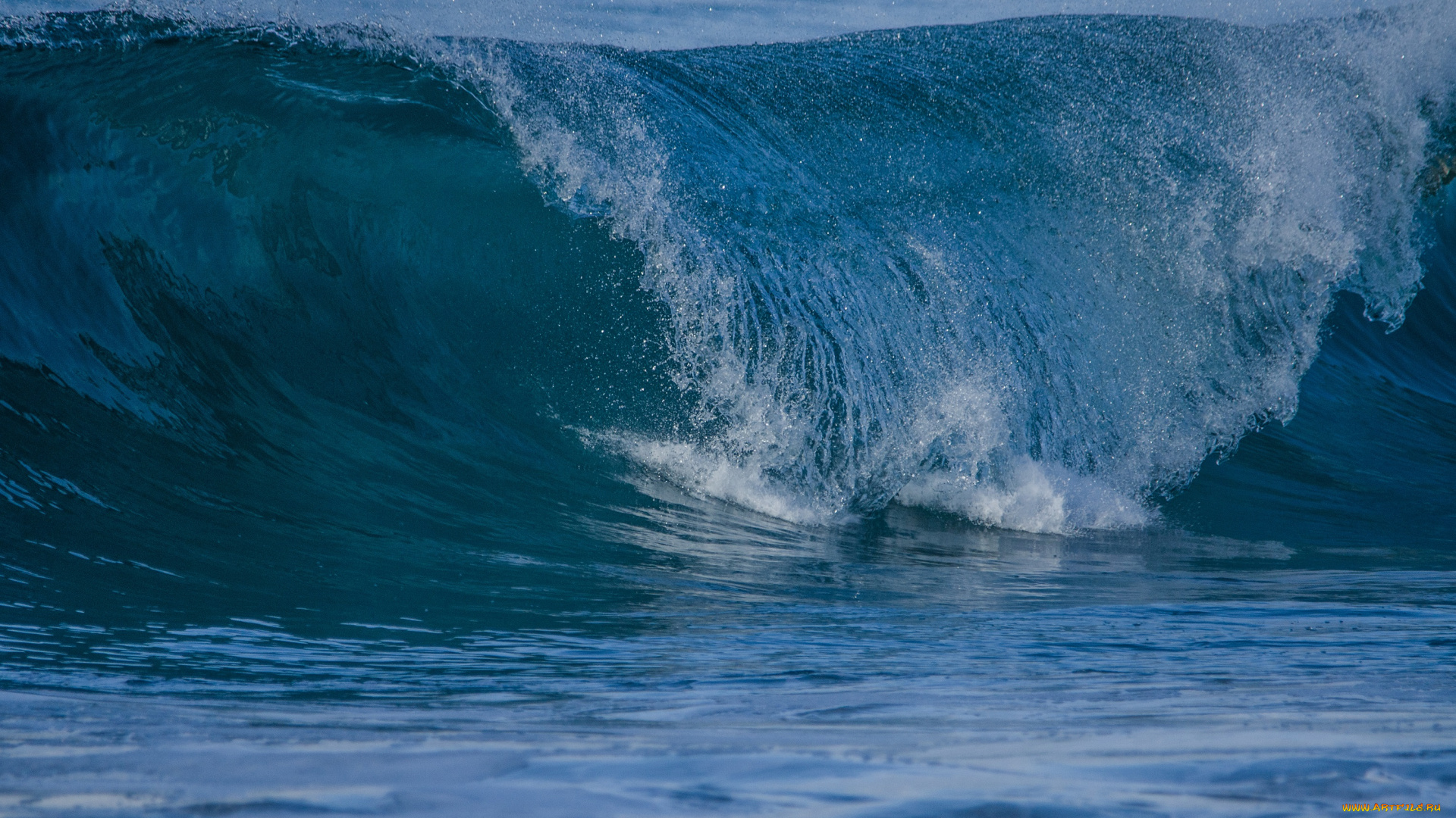 природа, вода, прибой, синий, волна, море, капли, брызги, пена