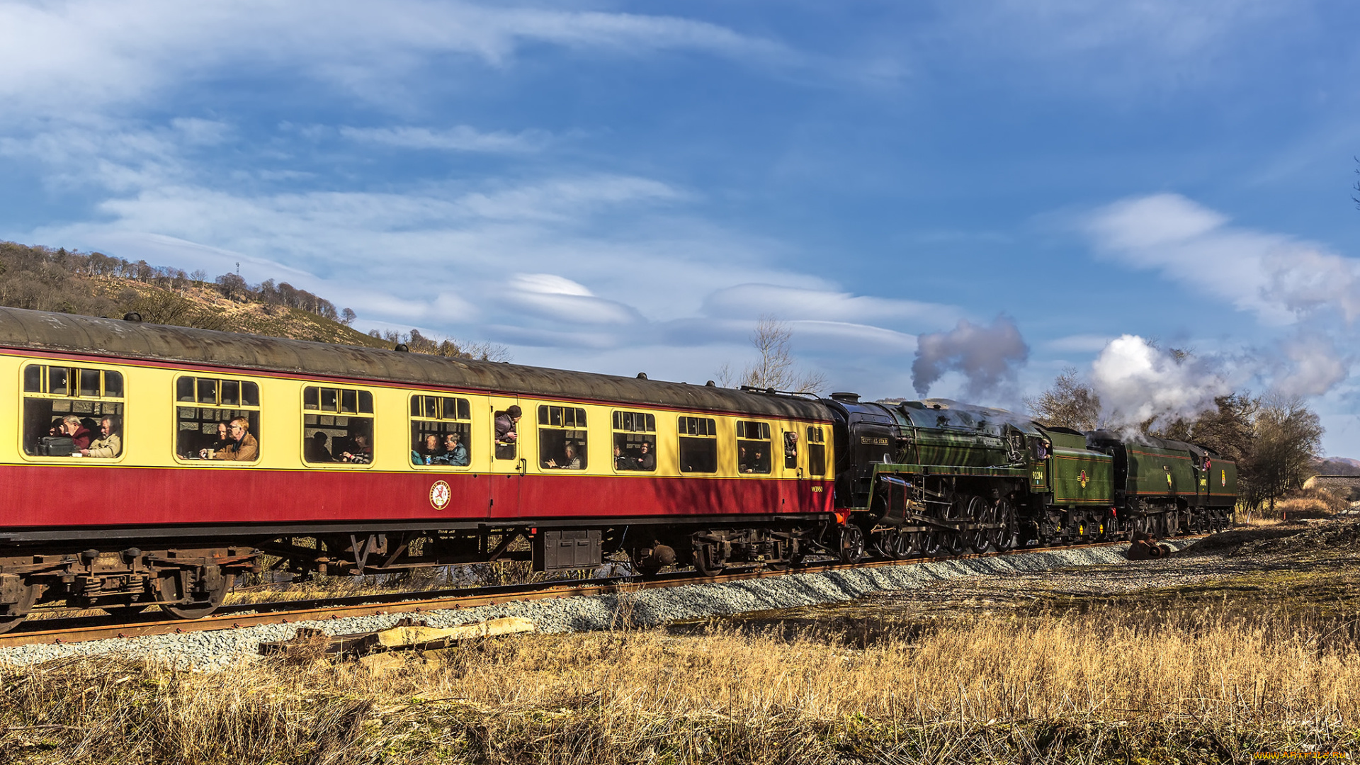 техника, паровозы, дорога, железная, рельсы, паровоз