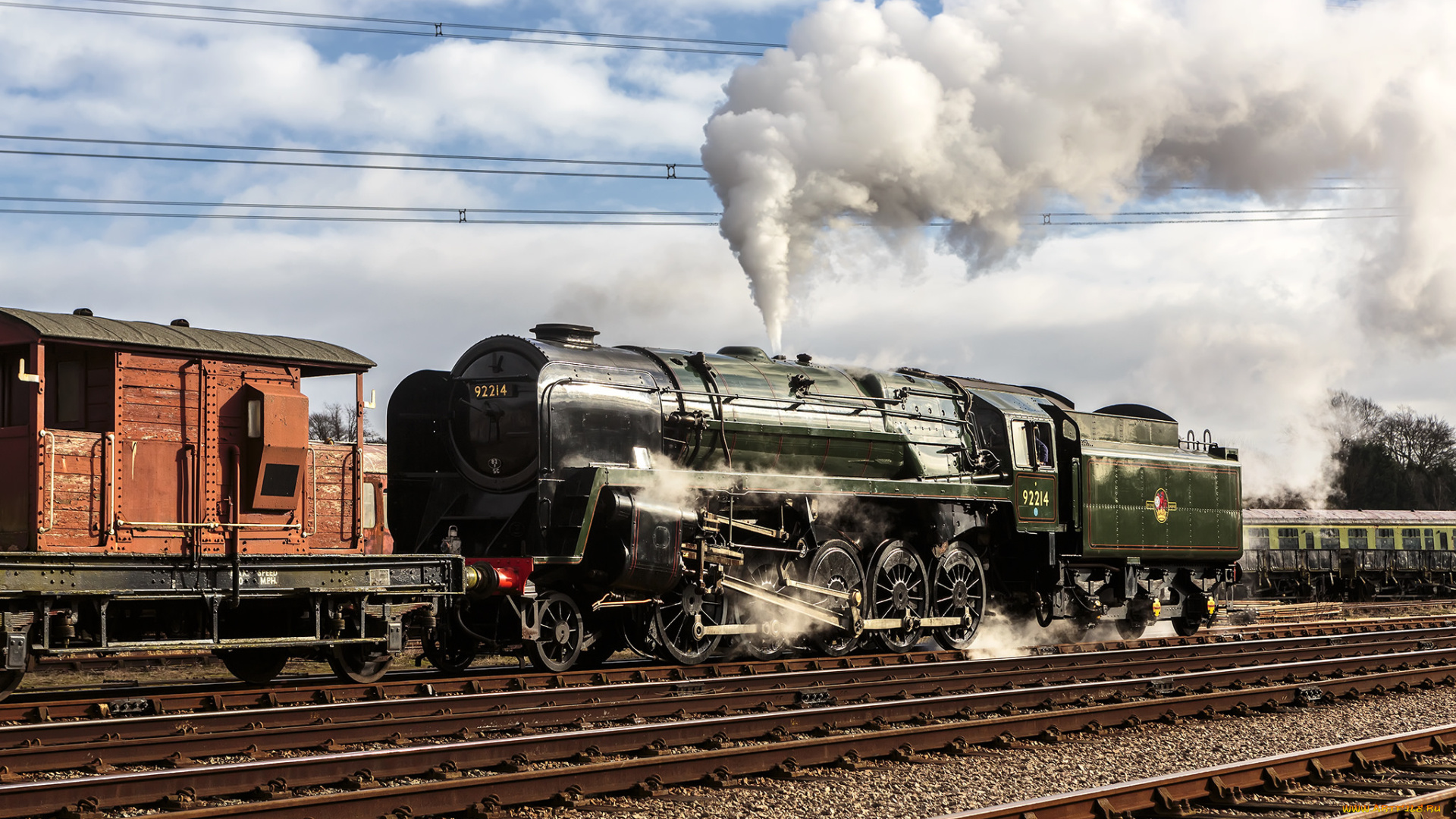 техника, паровозы, паровоз, рельсы, дорога, железная