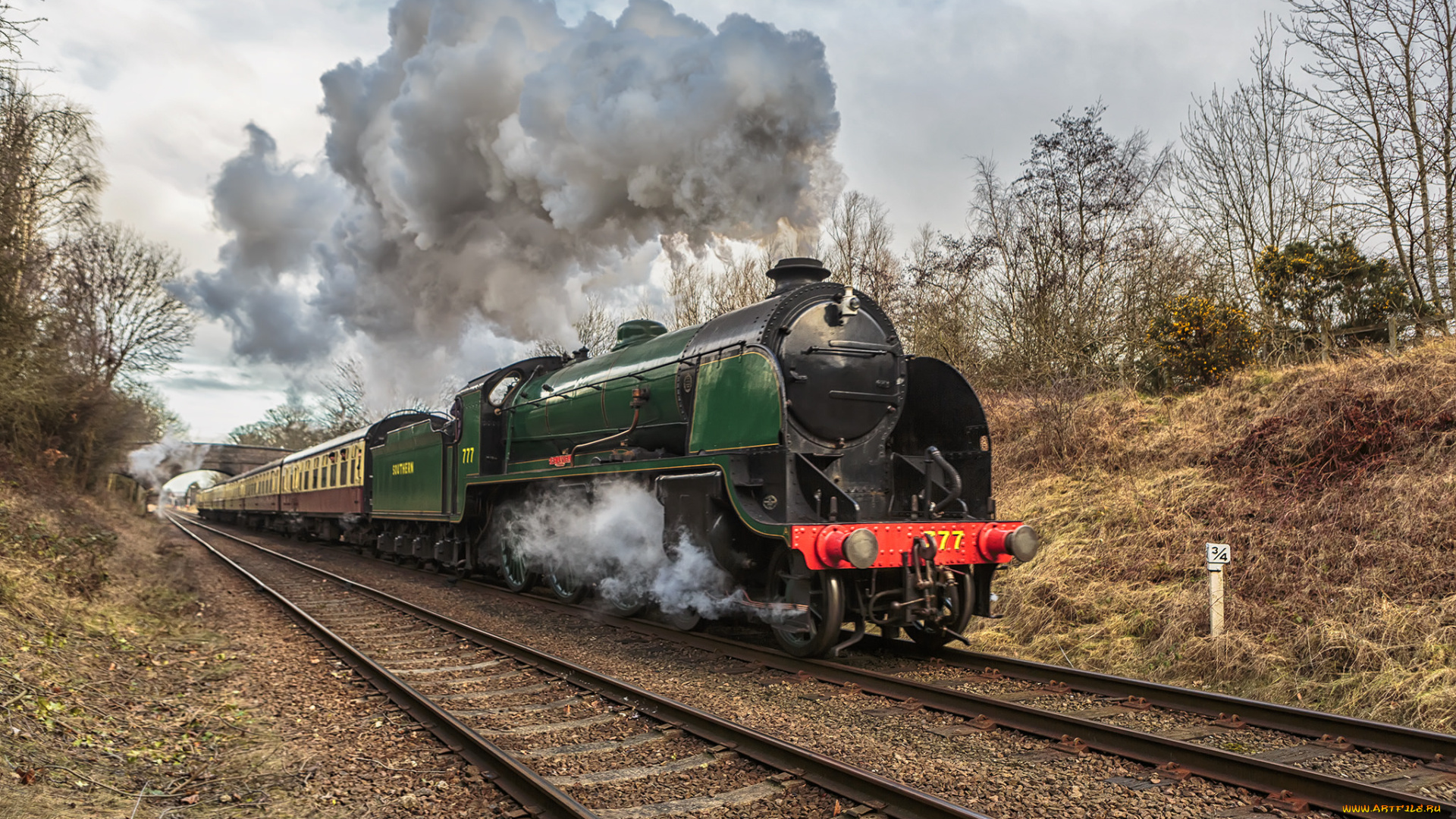 техника, паровозы, паровоз, рельсы, дорога, железная