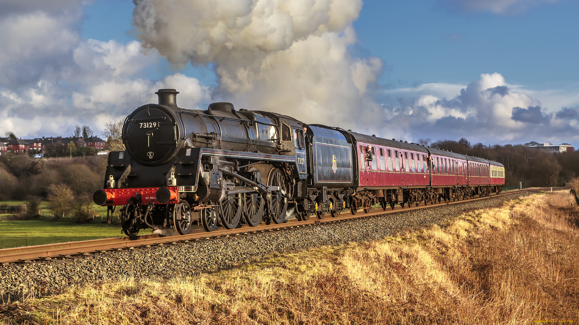 техника, паровозы, паровоз, рельсы, дорога, железная