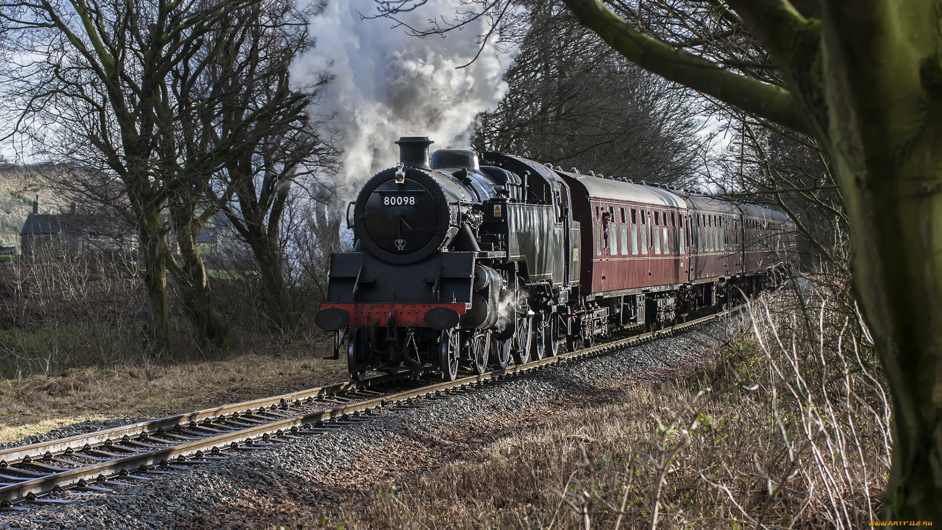 техника, паровозы, паровоз, рельсы, дорога, железная